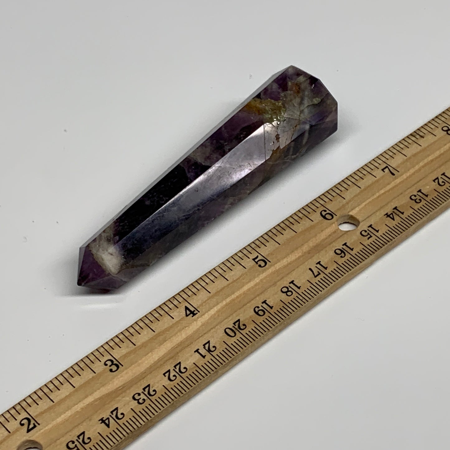 71.6g, 3.6"x0.9"x0.9", Natural Amethyst Tower Point Obelisk @Brazil, B31228
