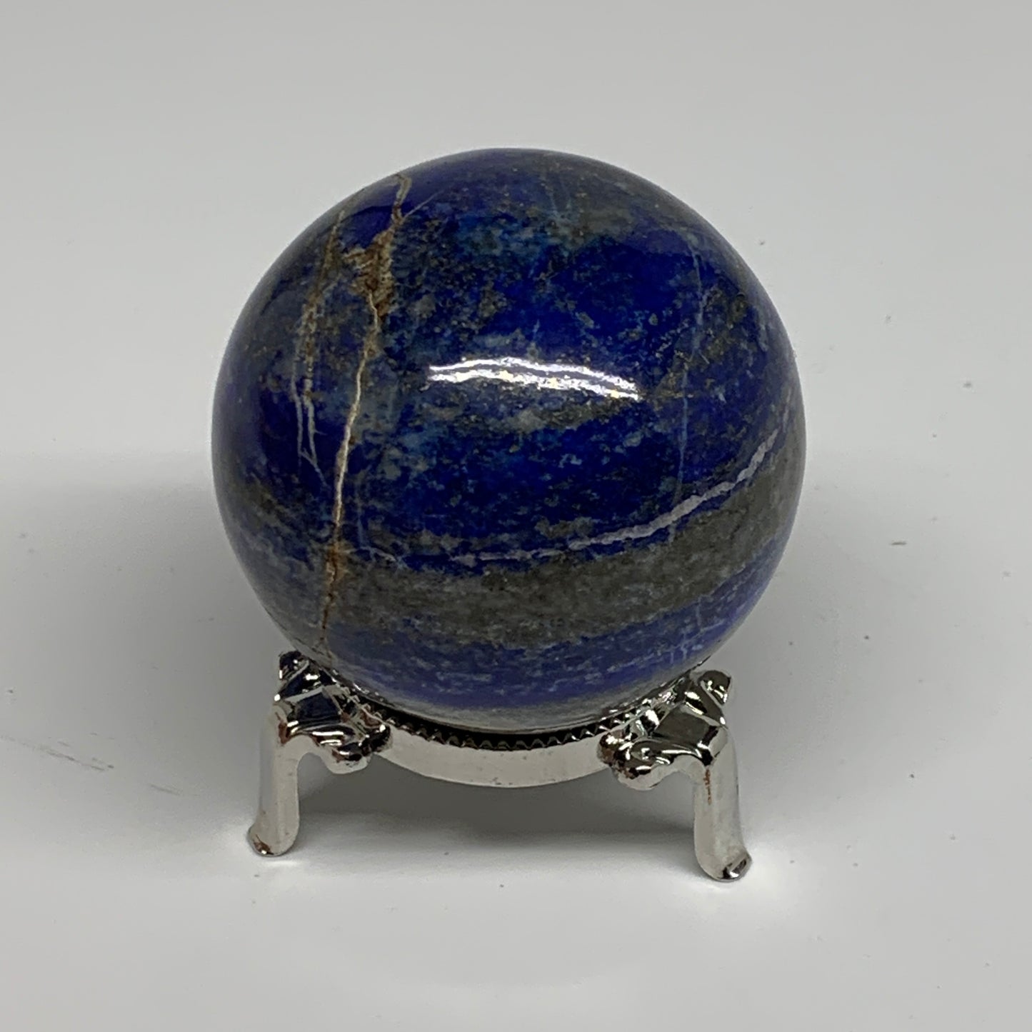 0.76 lbs, 2.4" (60mm), Lapis Lazuli Sphere Ball Gemstone @Afghanistan, B33211