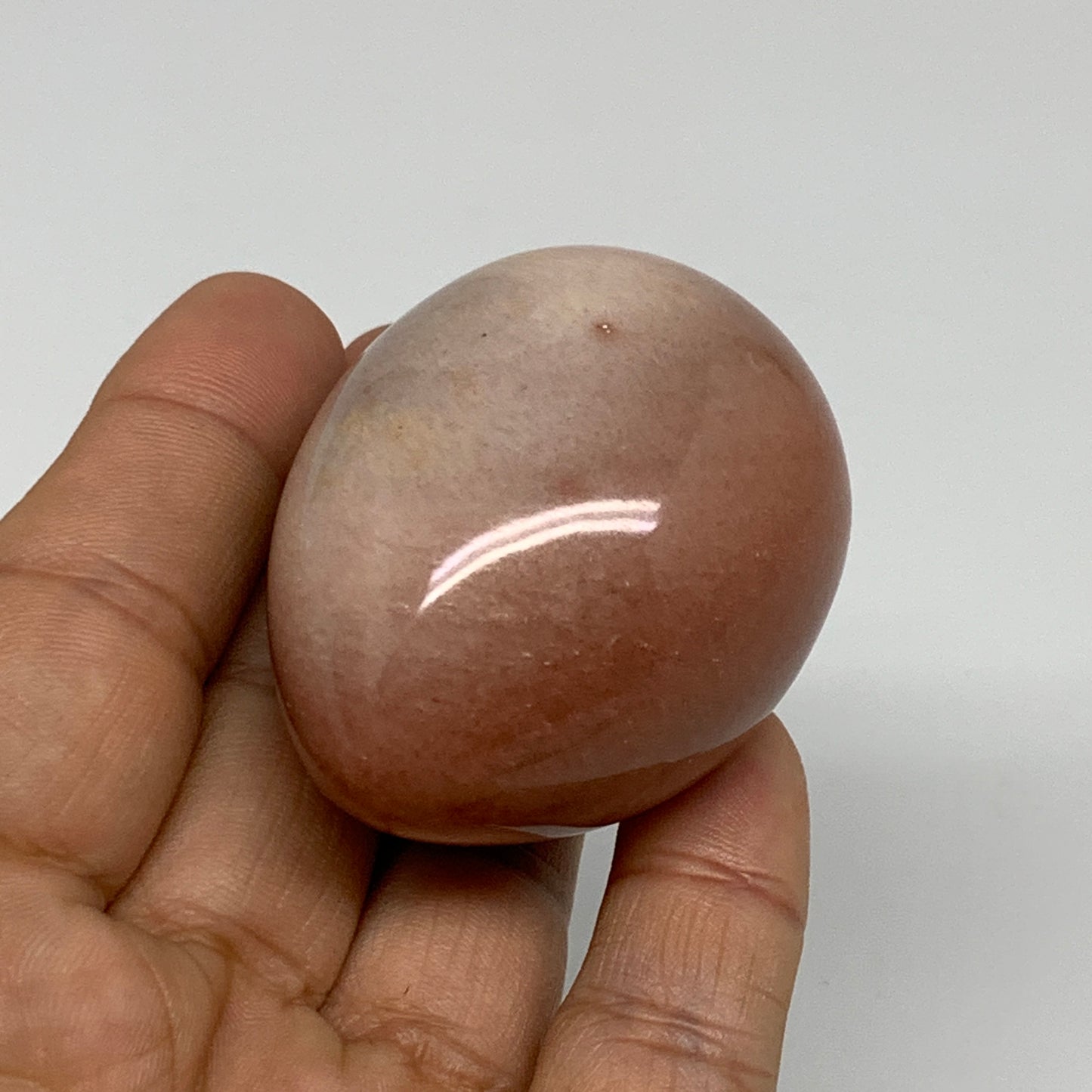 110g, 2"x1.6", Natural Red Aventurine Egg Polished Gemstone, B35336