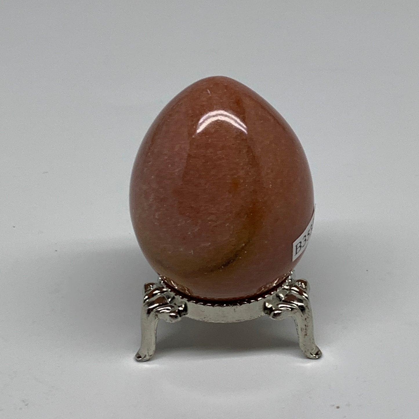 110g, 2"x1.6", Natural Red Aventurine Egg Polished Gemstone, B35336