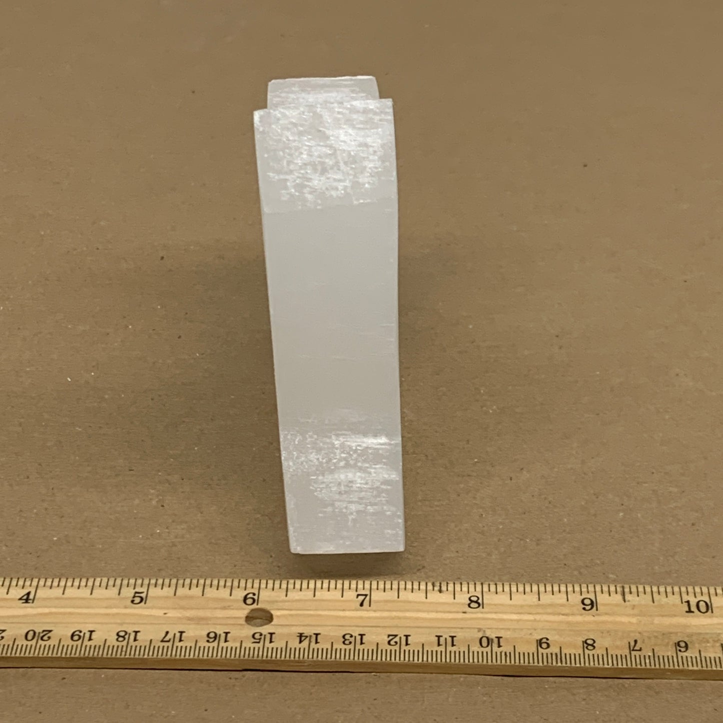 0.87 lbs, 4.3"x3.7"x1.2", Natural Selenite Crystals Carved,Home Decor, B35975