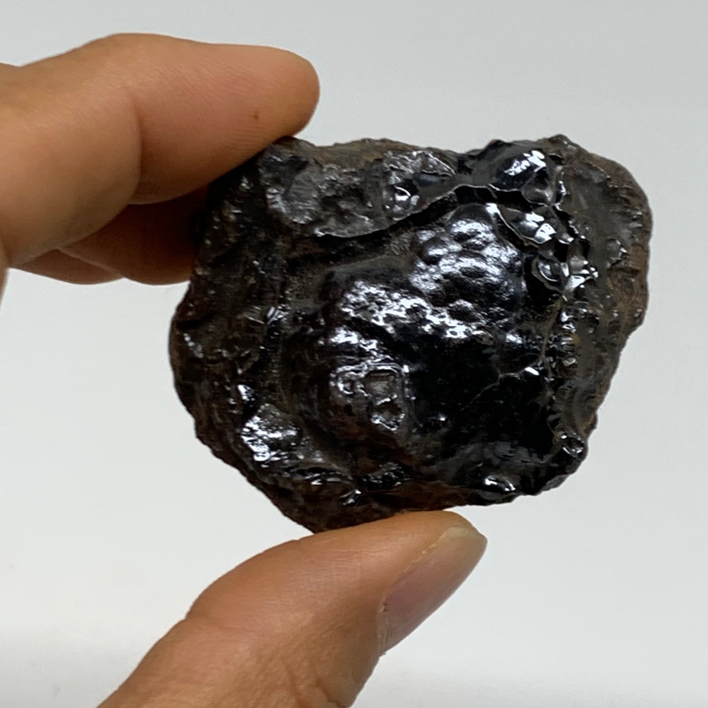 130g, 1.8" - 2", 2 pcs, Rough Hematite Botryoidal Mineral Crystal, B38458