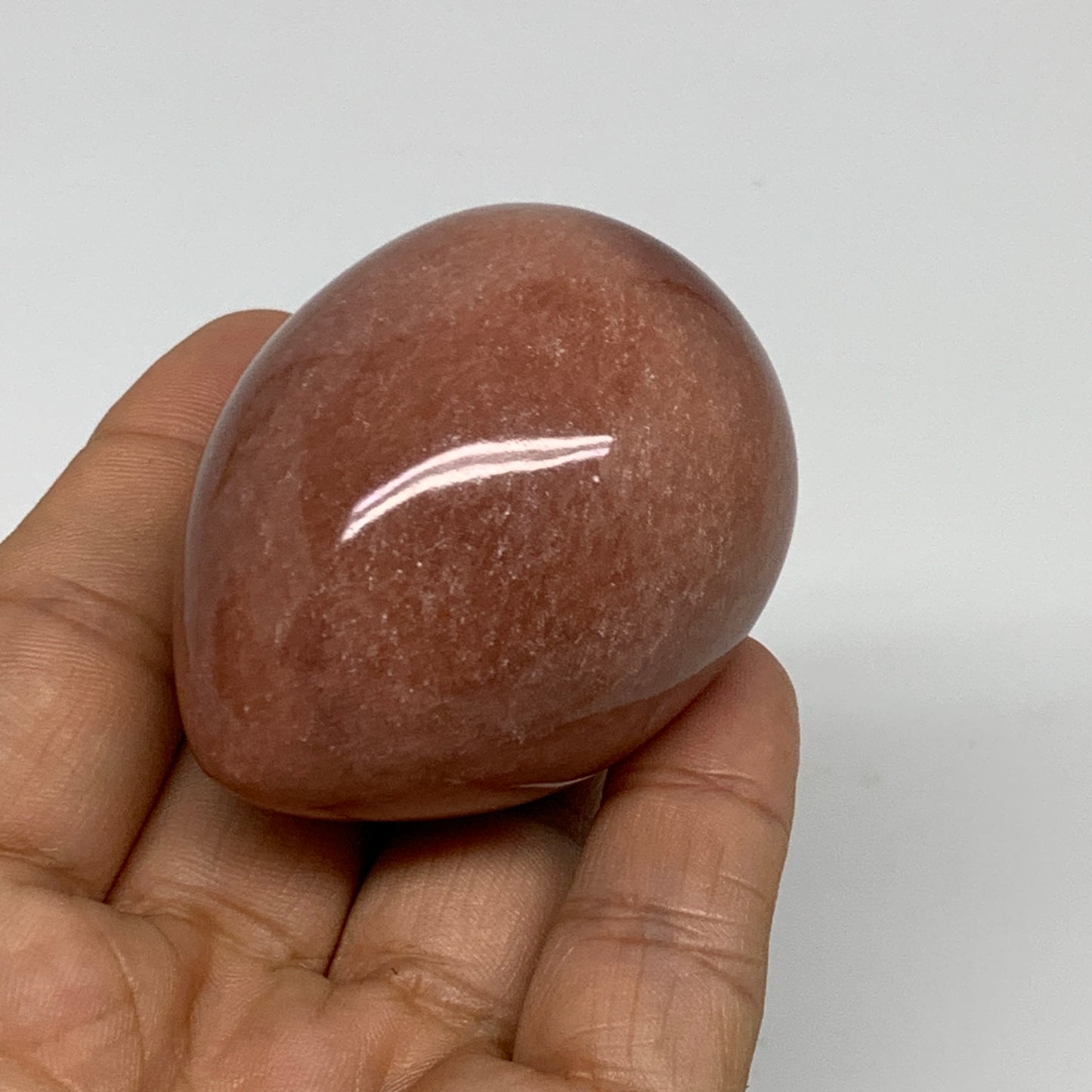 125.2g, 2.2"x1.7", Natural Red Aventurine Egg Polished Gemstone, B35337