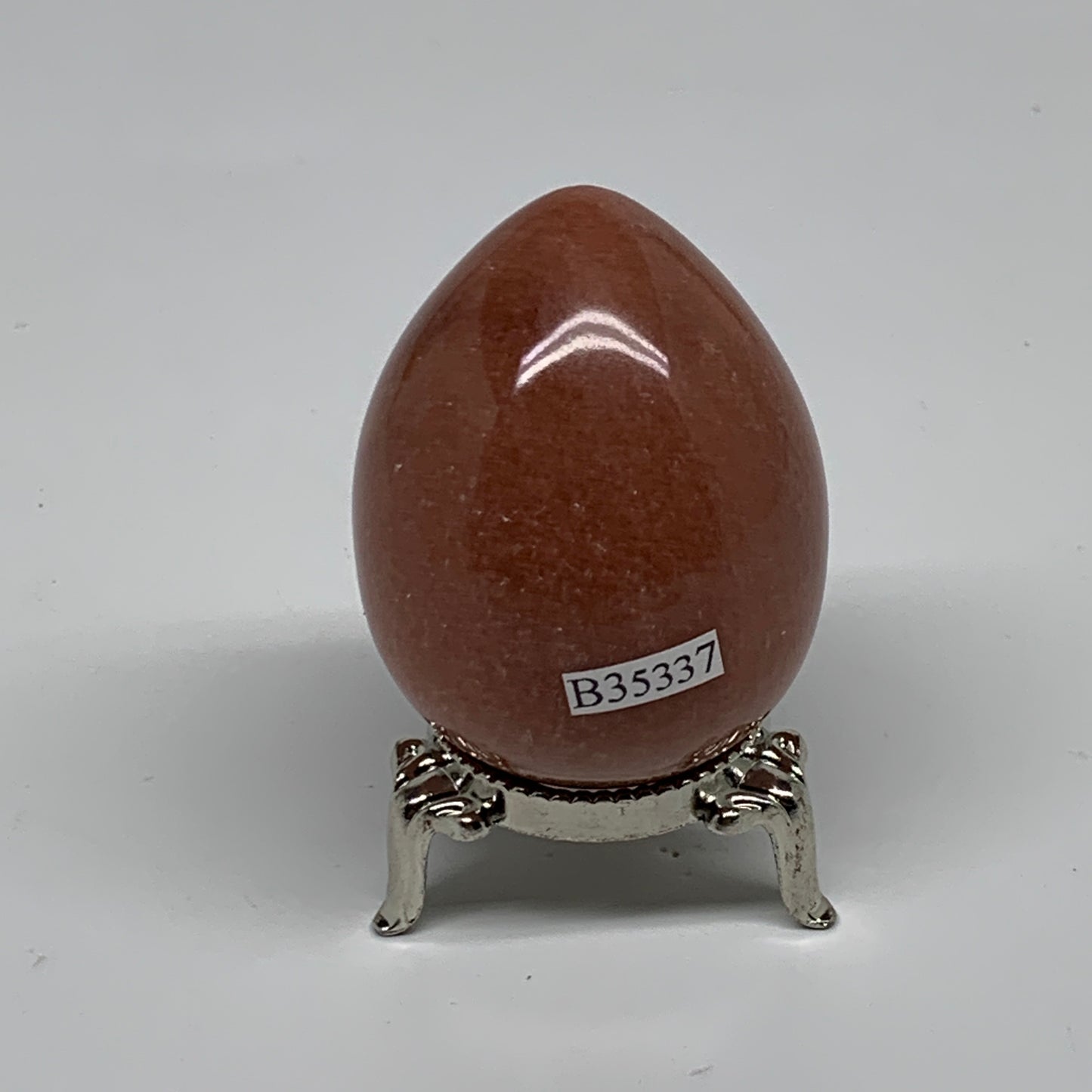 125.2g, 2.2"x1.7", Natural Red Aventurine Egg Polished Gemstone, B35337