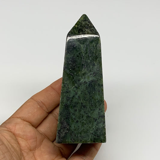 213.5g, 4"x1.5"x1.3", Serpentine Point Tower Obelisk Crystal @Pakistan, B29652