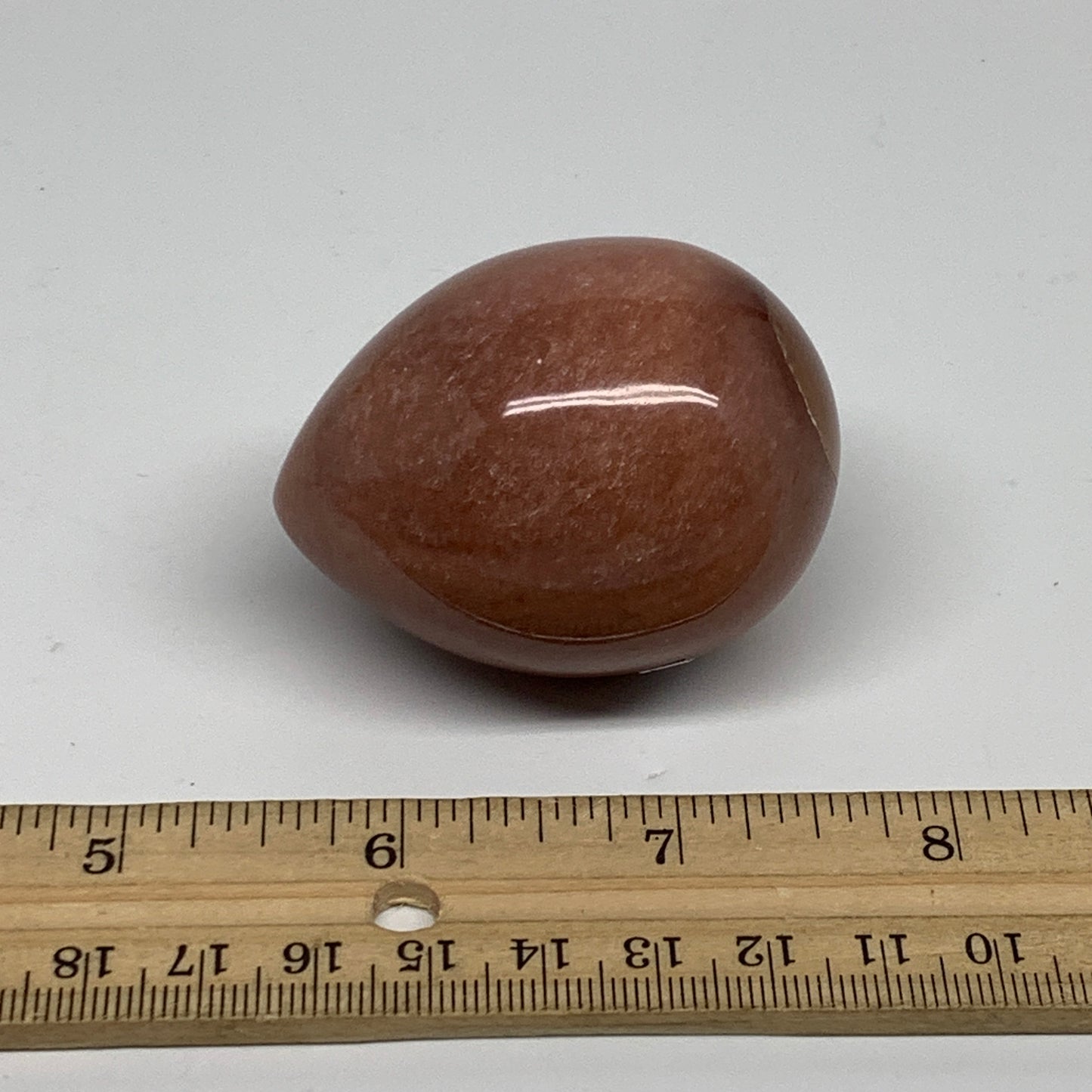 125.2g, 2.2"x1.7", Natural Red Aventurine Egg Polished Gemstone, B35337
