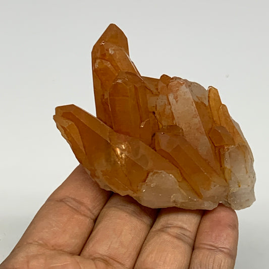 115.4g, 3"x1.9"x1.1", Orange Quartz Cluster Crystal Terminated @Brazil, B28917
