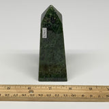 213.5g, 4"x1.5"x1.3", Serpentine Point Tower Obelisk Crystal @Pakistan, B29652