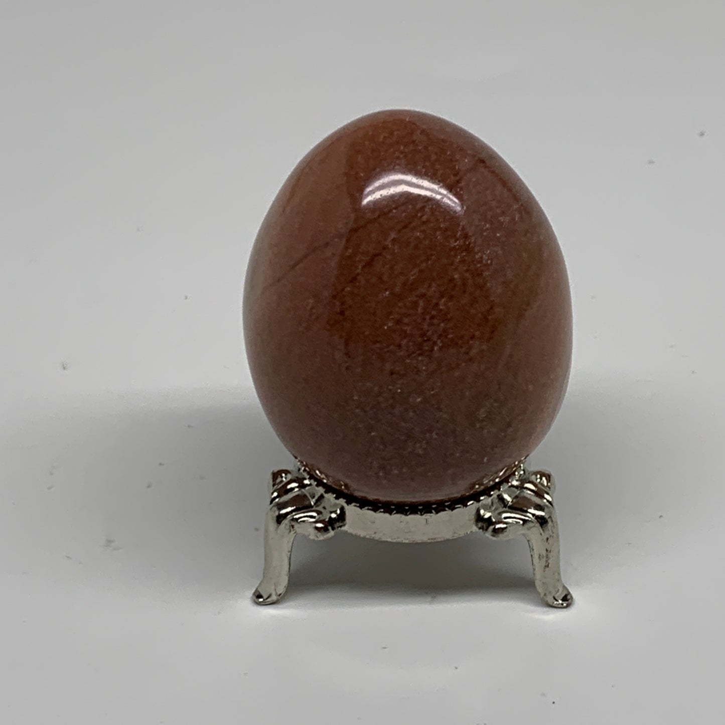 124.7g, 2.1"x1.6", Natural Red Aventurine Egg Polished Gemstone, B35338