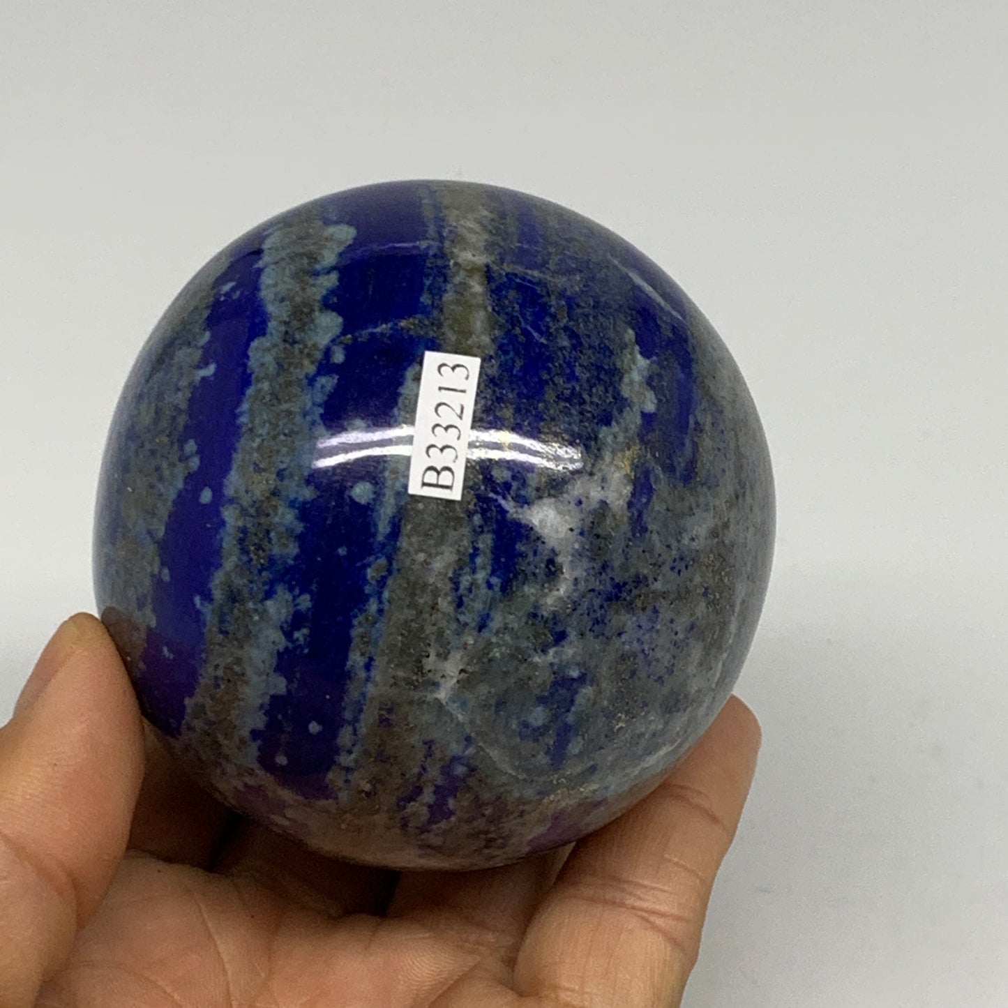 1.2 lbs, 2.7" (70mm), Lapis Lazuli Sphere Ball Gemstone @Afghanistan, B33213