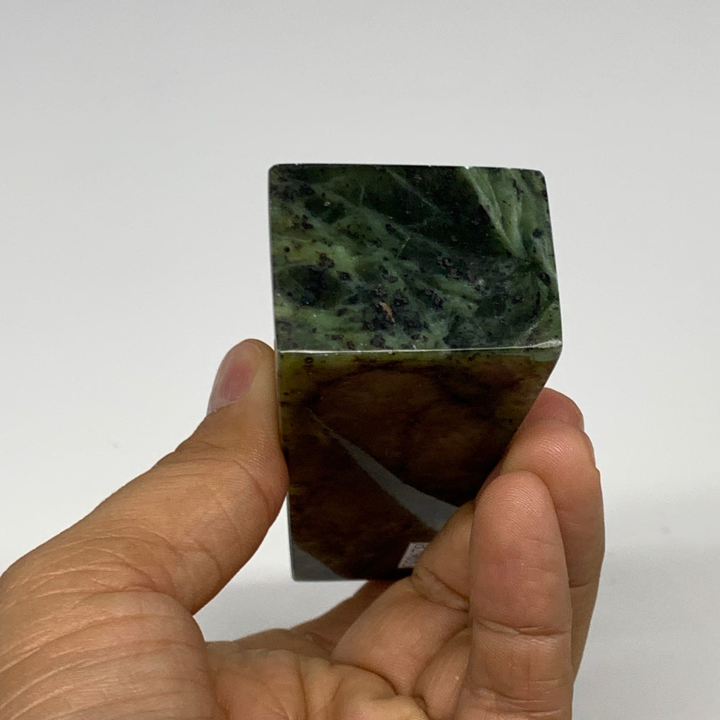 237.7g, 4.5"x1.5"x1.2", Serpentine Point Tower Obelisk Crystal @Pakistan, B29653