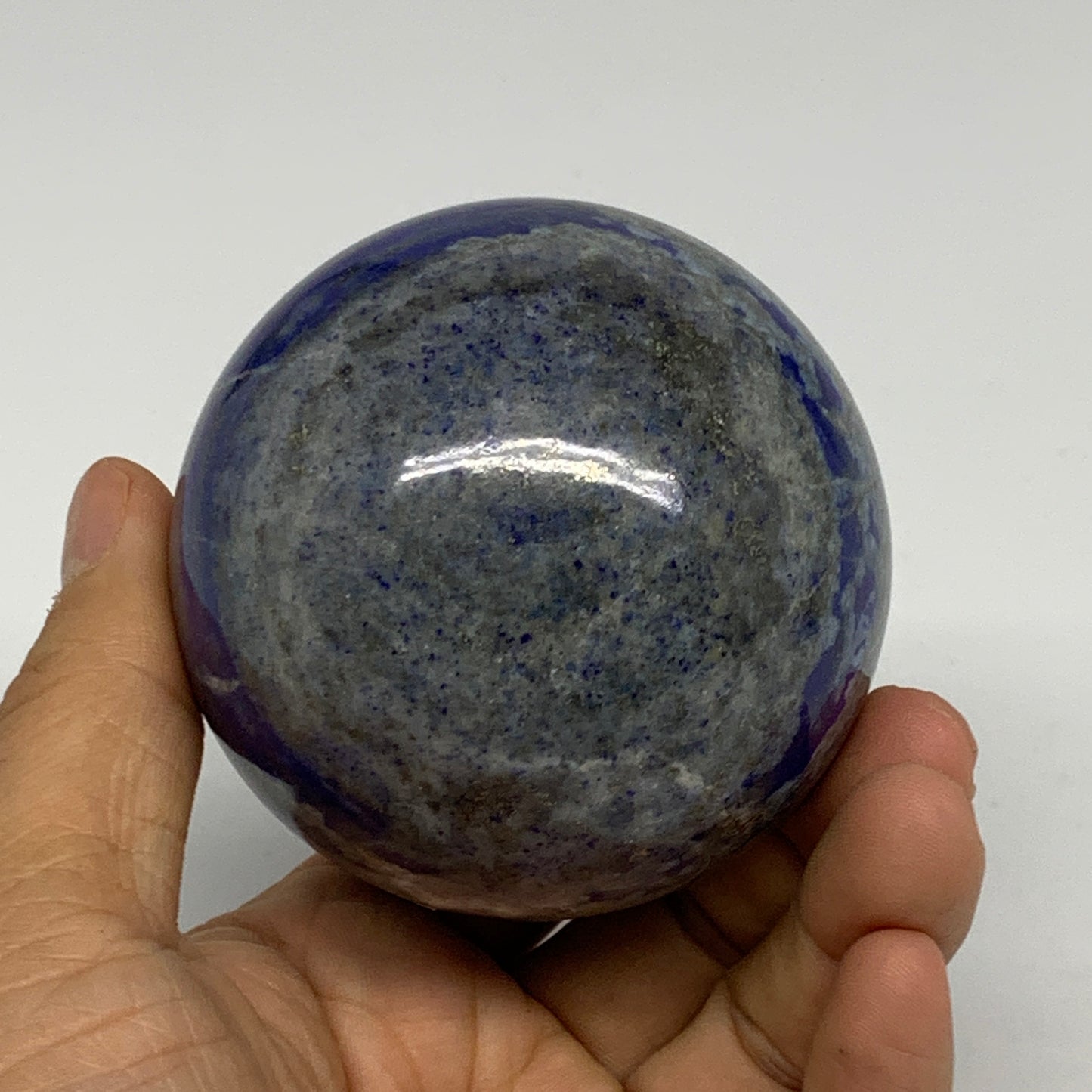 1.2 lbs, 2.7" (70mm), Lapis Lazuli Sphere Ball Gemstone @Afghanistan, B33213