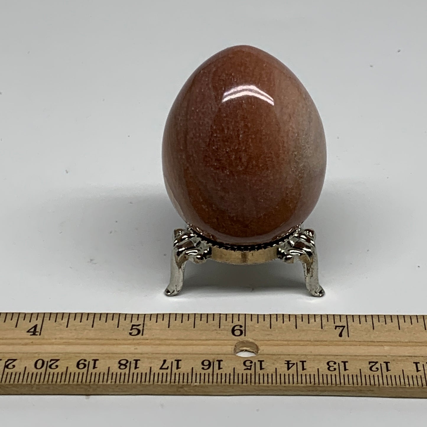 124.7g, 2.1"x1.6", Natural Red Aventurine Egg Polished Gemstone, B35338