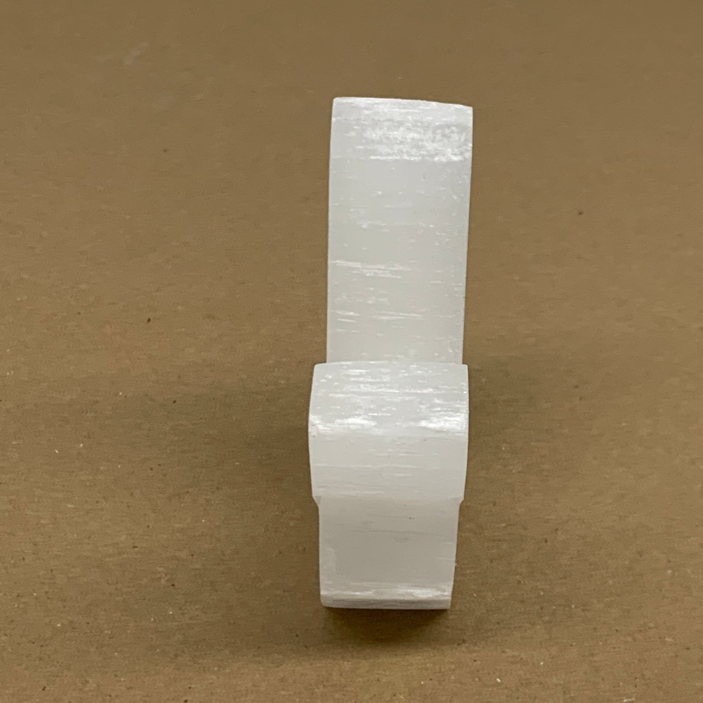 0.81 lbs, 4.2"x3.5"x1.1", Natural Selenite Crystals Carved,Home Decor, B35977