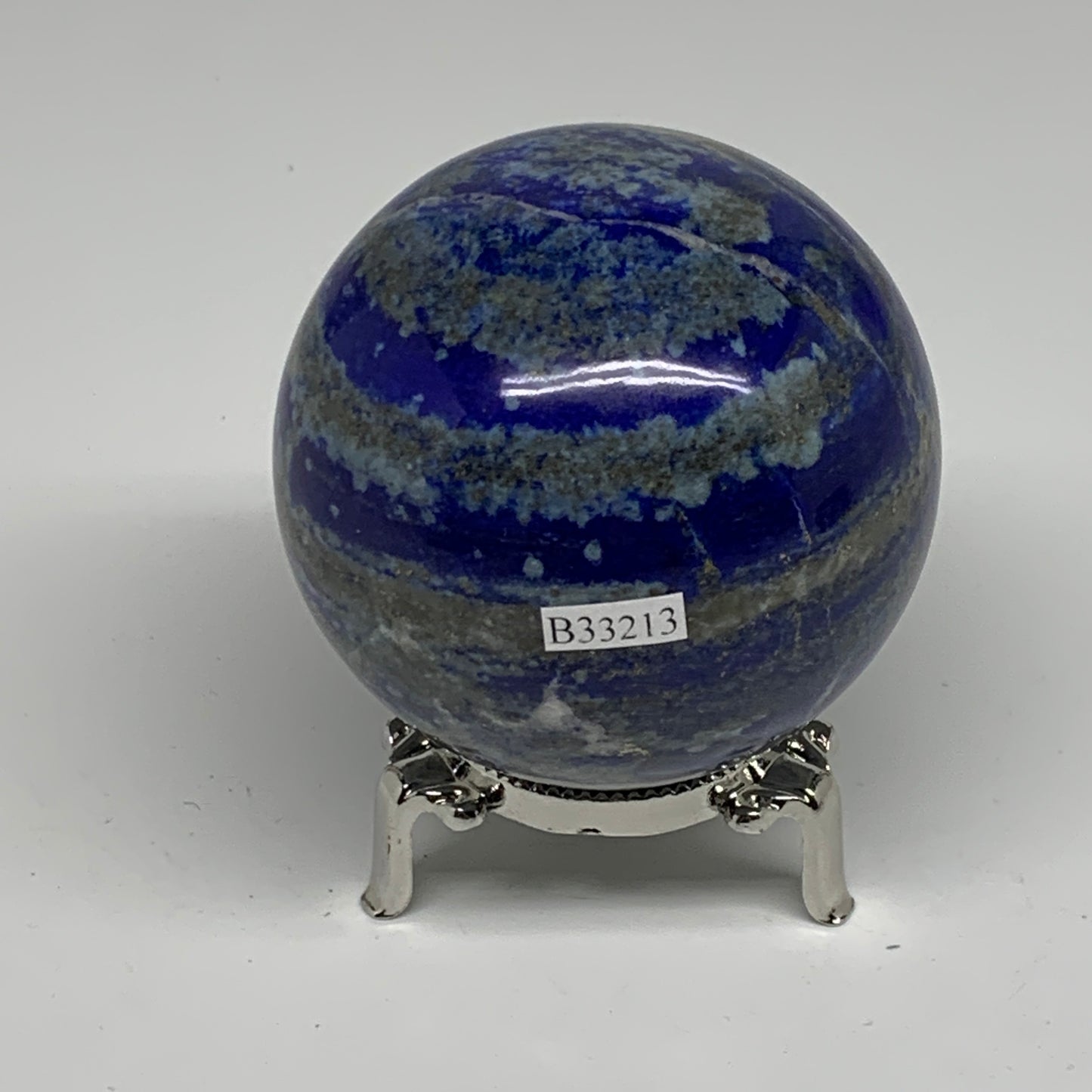 1.2 lbs, 2.7" (70mm), Lapis Lazuli Sphere Ball Gemstone @Afghanistan, B33213