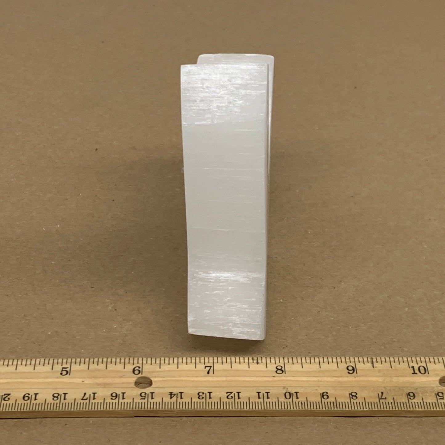 0.81 lbs, 4.2"x3.5"x1.1", Natural Selenite Crystals Carved,Home Decor, B35977