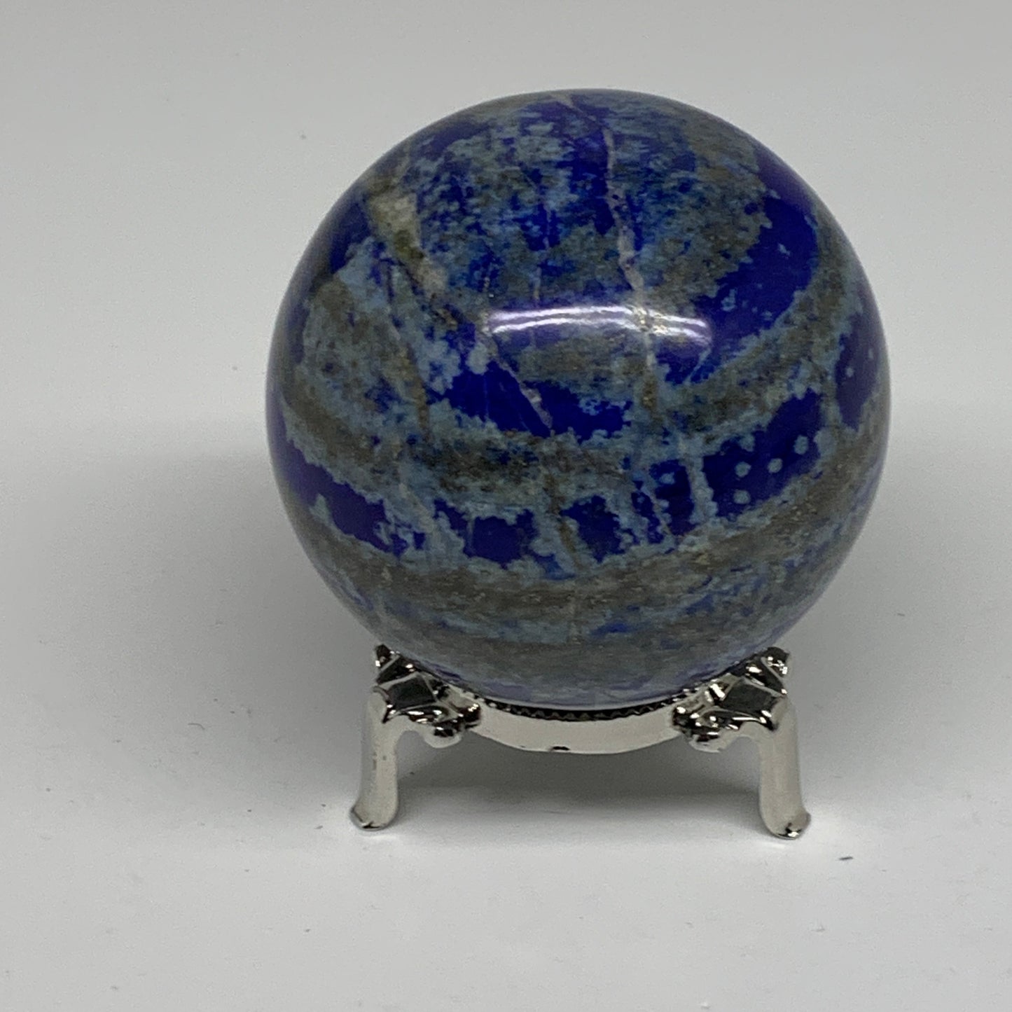 1.2 lbs, 2.7" (70mm), Lapis Lazuli Sphere Ball Gemstone @Afghanistan, B33213
