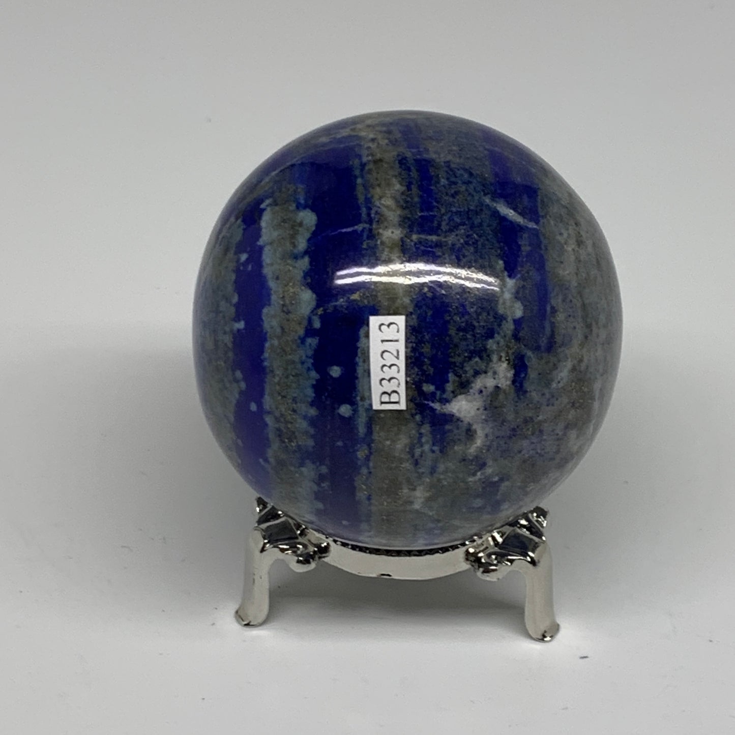 1.2 lbs, 2.7" (70mm), Lapis Lazuli Sphere Ball Gemstone @Afghanistan, B33213