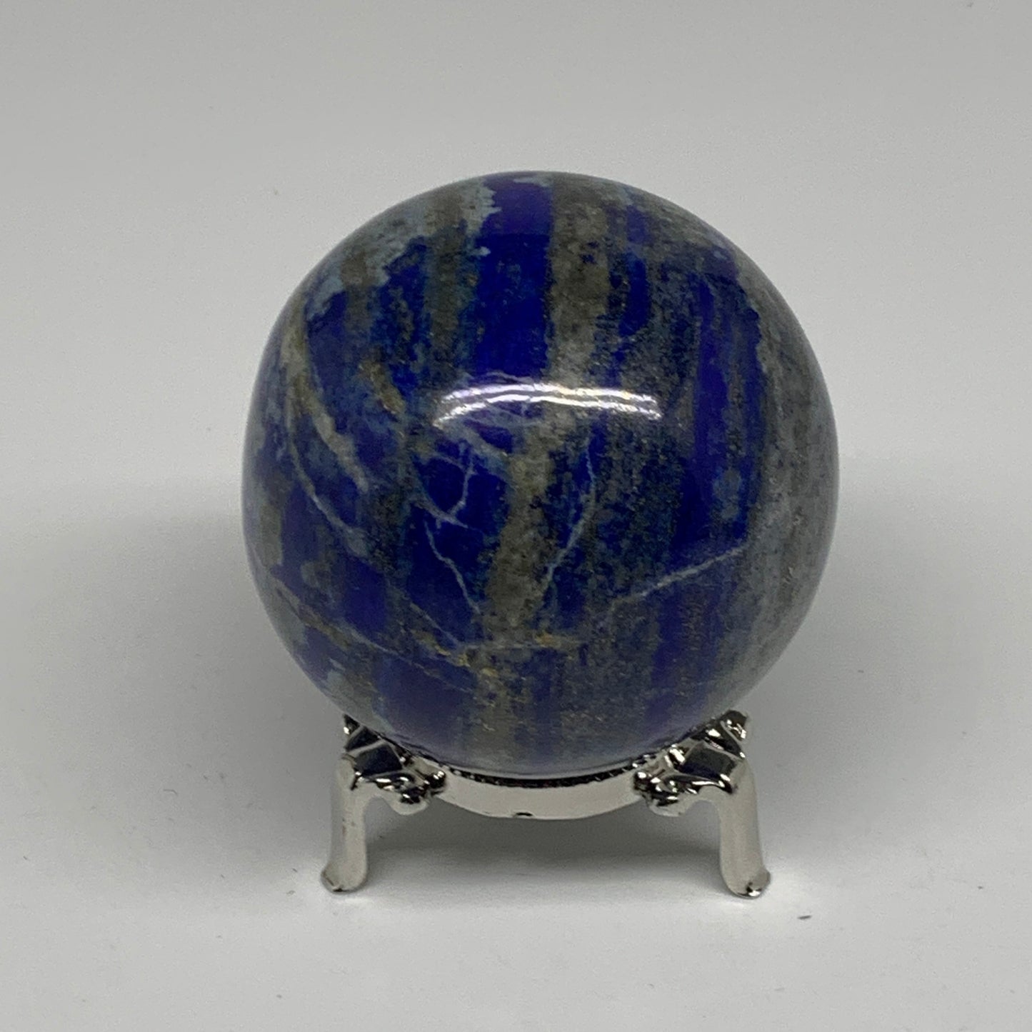 1.2 lbs, 2.7" (70mm), Lapis Lazuli Sphere Ball Gemstone @Afghanistan, B33213