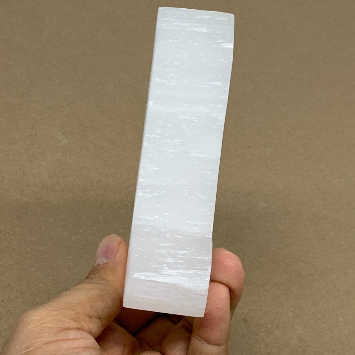 0.84 lbs, 4.4"x3.6"x1.2", Natural Selenite Crystals Carved,Home Decor, B35978