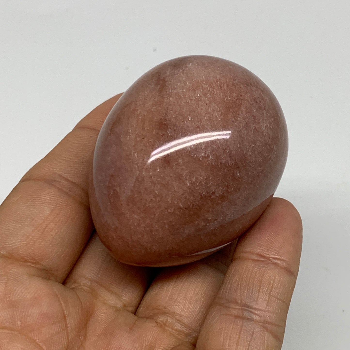 114.8g, 2.1"x1.6", Natural Red Aventurine Egg Polished Gemstone, B35339