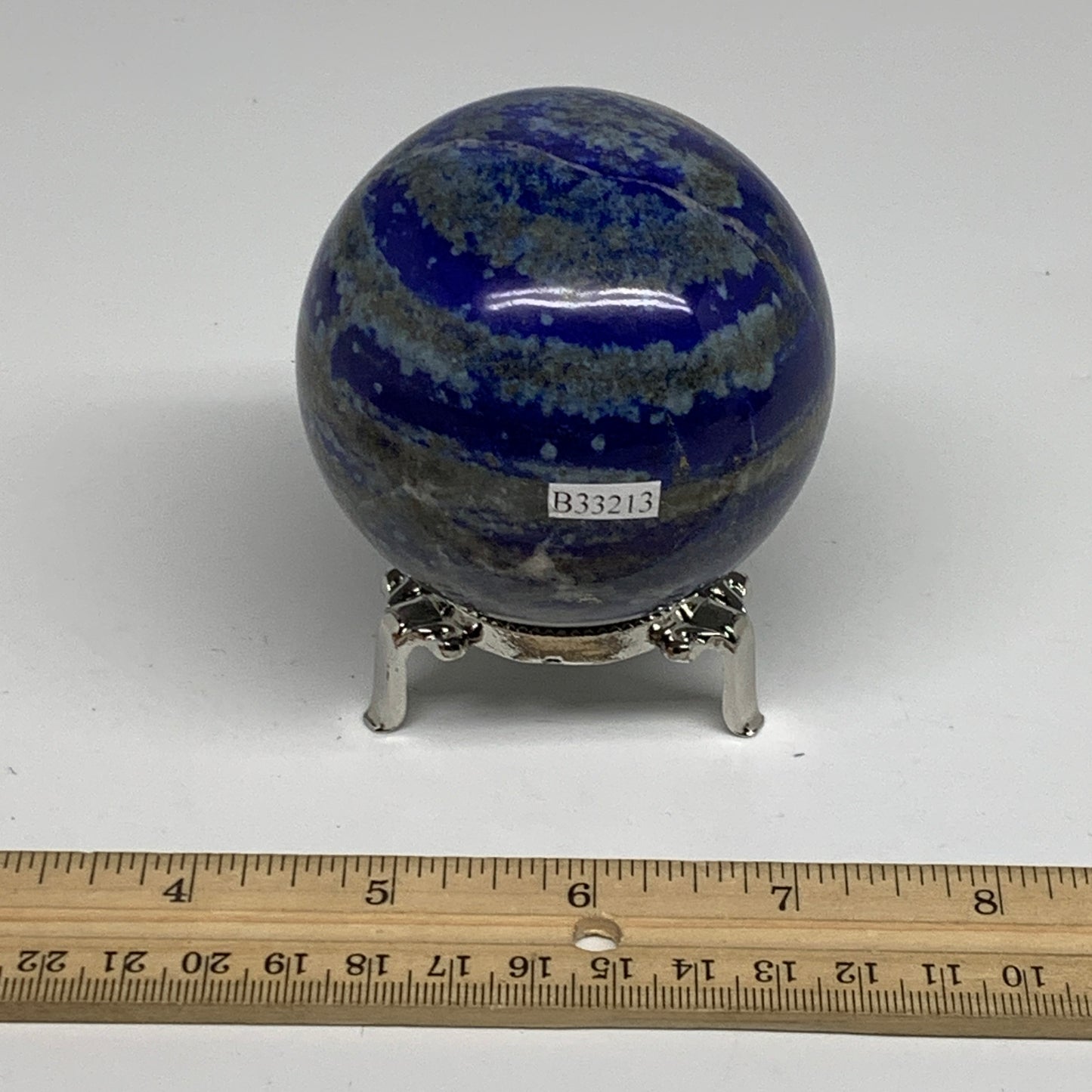 1.2 lbs, 2.7" (70mm), Lapis Lazuli Sphere Ball Gemstone @Afghanistan, B33213