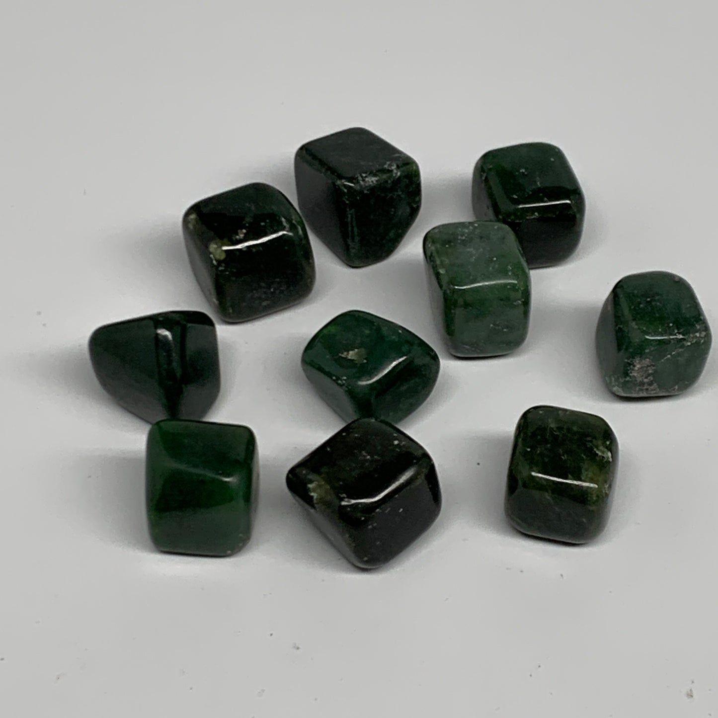 168.3g, 0.8"-0.8", 10pcs, Natural Nephrite Jade Tumbled Stone @Afghanistan,B3192