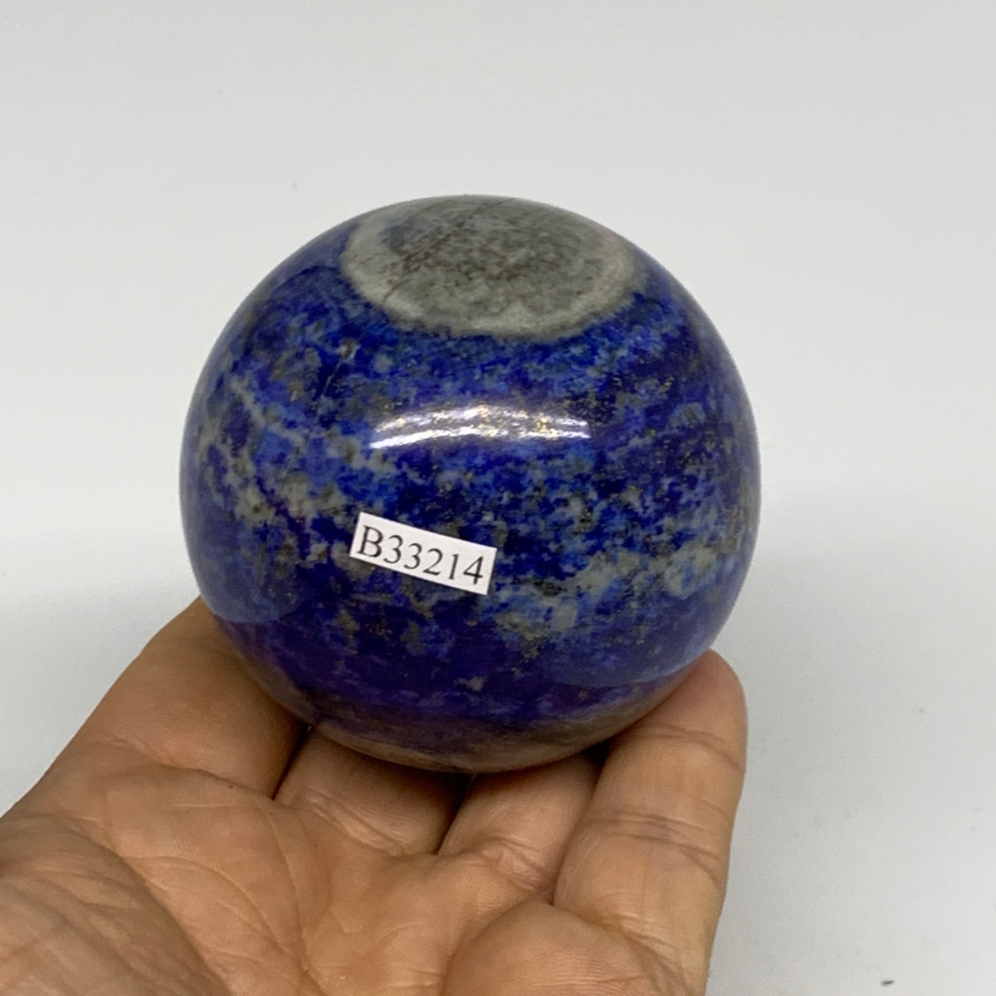 0.78 lbs, 2.4" (61mm), Lapis Lazuli Sphere Ball Gemstone @Afghanistan, B33214