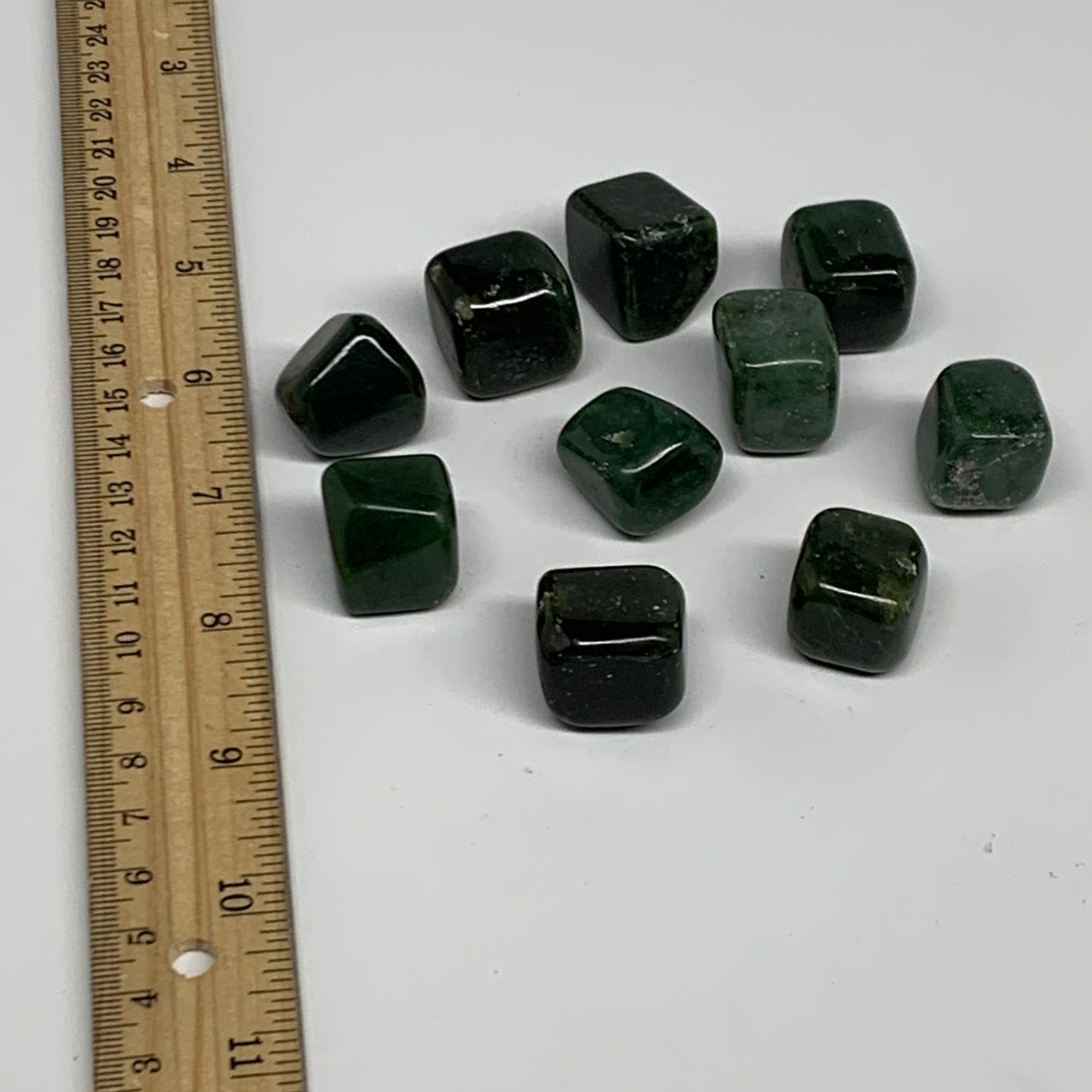 168.3g, 0.8"-0.8", 10pcs, Natural Nephrite Jade Tumbled Stone @Afghanistan,B3192