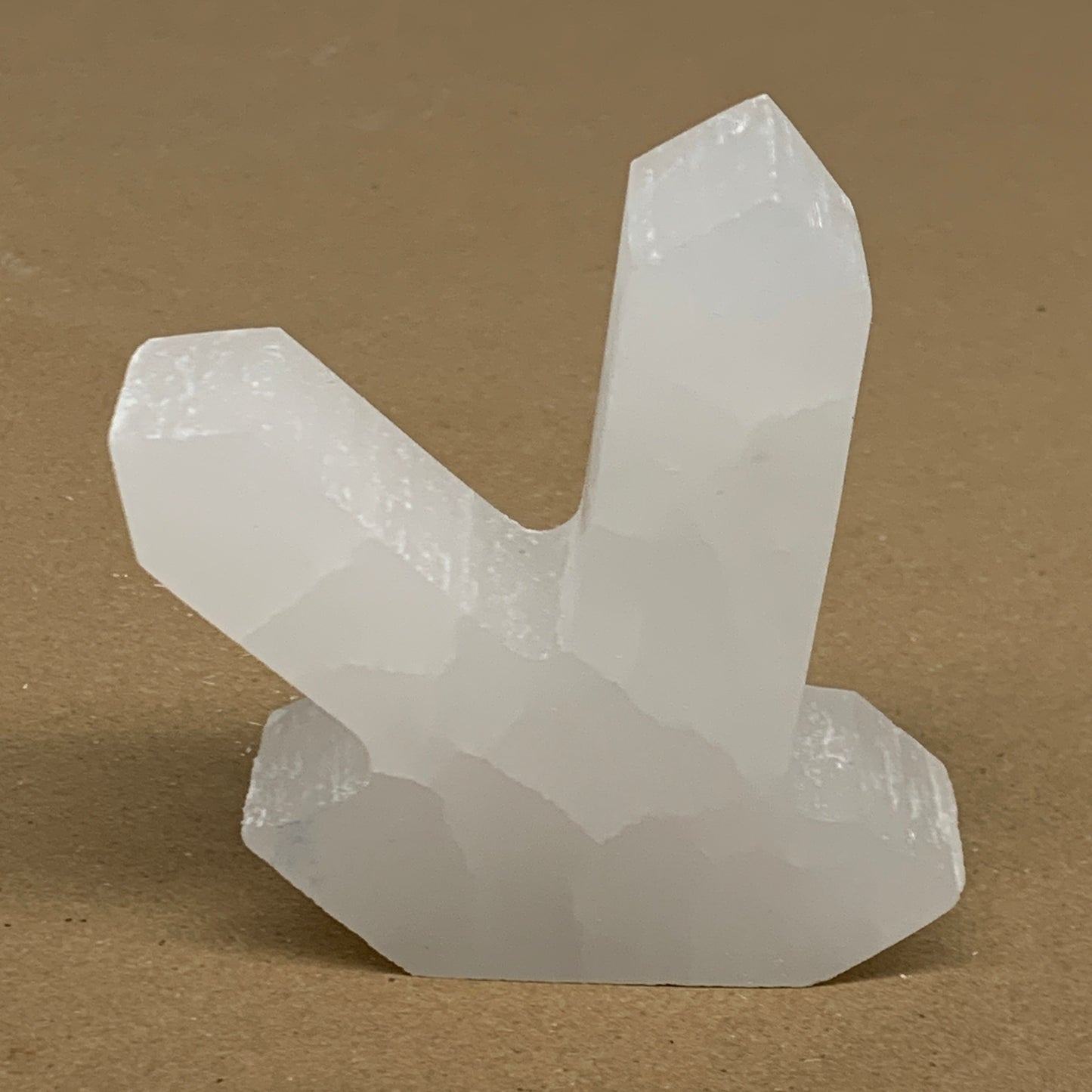 0.84 lbs, 4.4"x3.6"x1.2", Natural Selenite Crystals Carved,Home Decor, B35978