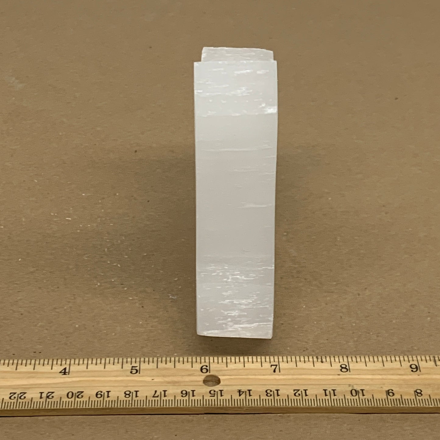 0.84 lbs, 4.4"x3.6"x1.2", Natural Selenite Crystals Carved,Home Decor, B35978