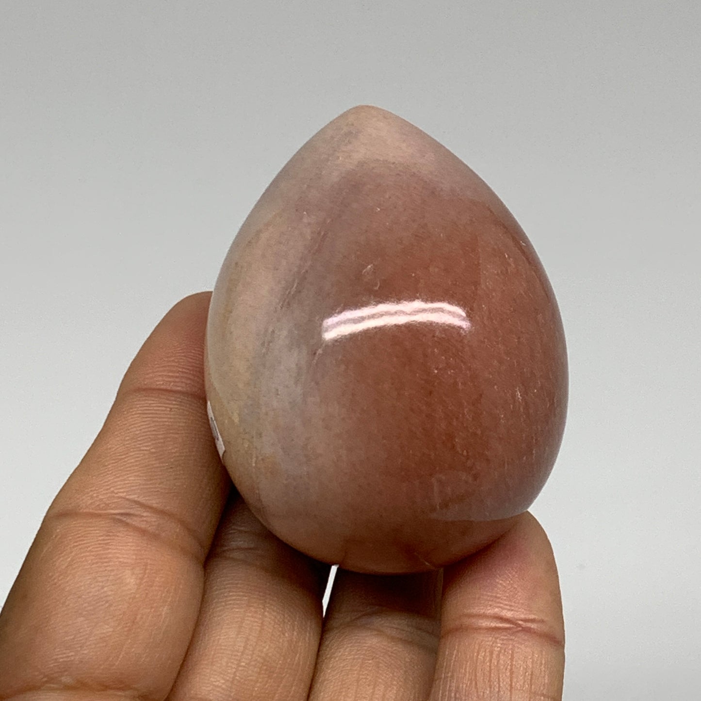 140g, 2.2"x1.7", Natural Red Aventurine Egg Polished Gemstone, B35340