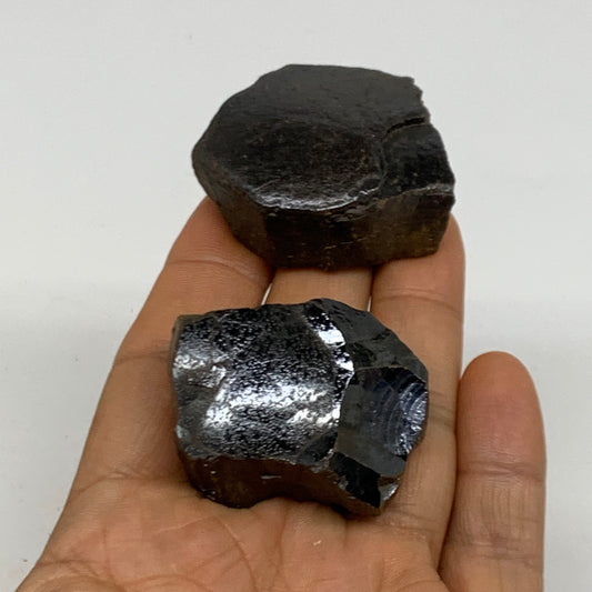 109.9g, 1.6" - 1.6", 2 pcs, Rough Hematite Botryoidal Mineral Crystal, B38461