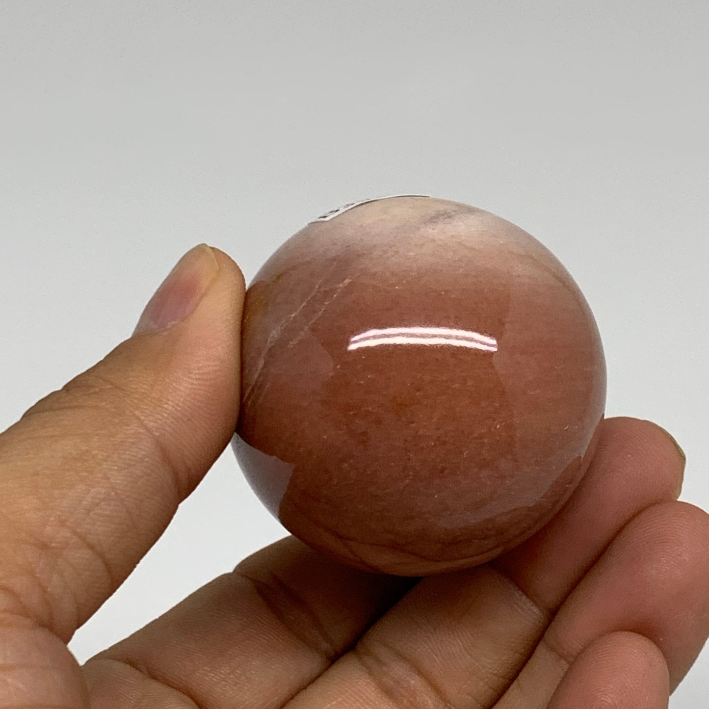 140g, 2.2"x1.7", Natural Red Aventurine Egg Polished Gemstone, B35340