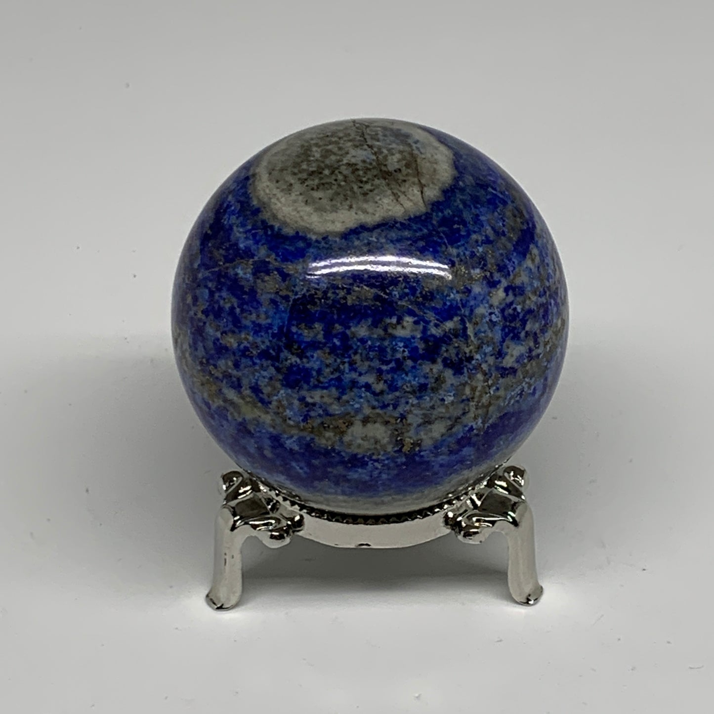 0.78 lbs, 2.4" (61mm), Lapis Lazuli Sphere Ball Gemstone @Afghanistan, B33214