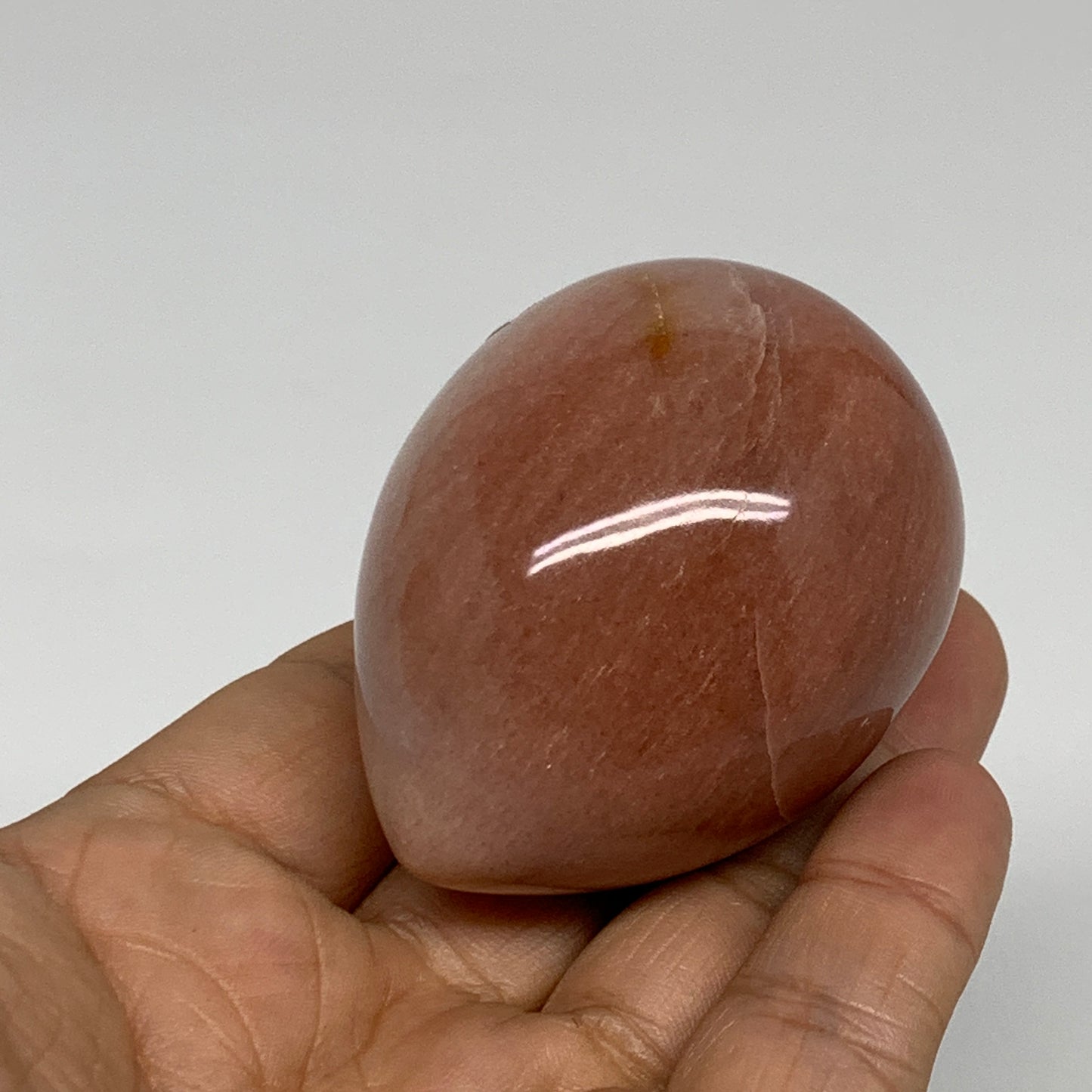 140g, 2.2"x1.7", Natural Red Aventurine Egg Polished Gemstone, B35340