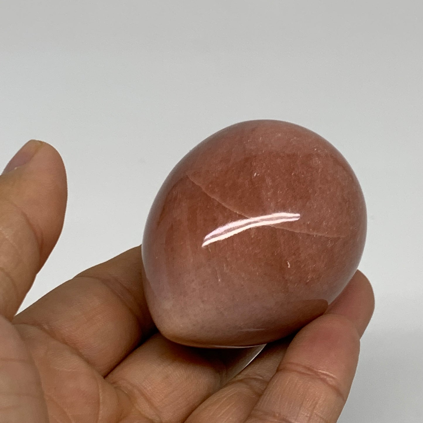 140g, 2.2"x1.7", Natural Red Aventurine Egg Polished Gemstone, B35340