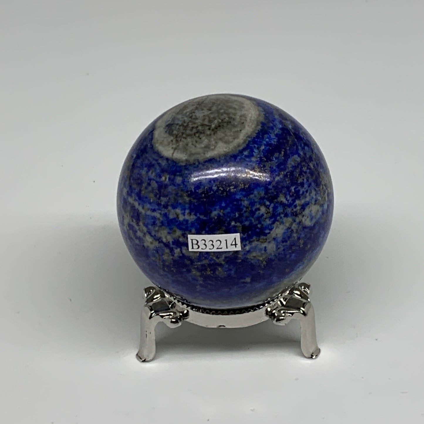 0.78 lbs, 2.4" (61mm), Lapis Lazuli Sphere Ball Gemstone @Afghanistan, B33214