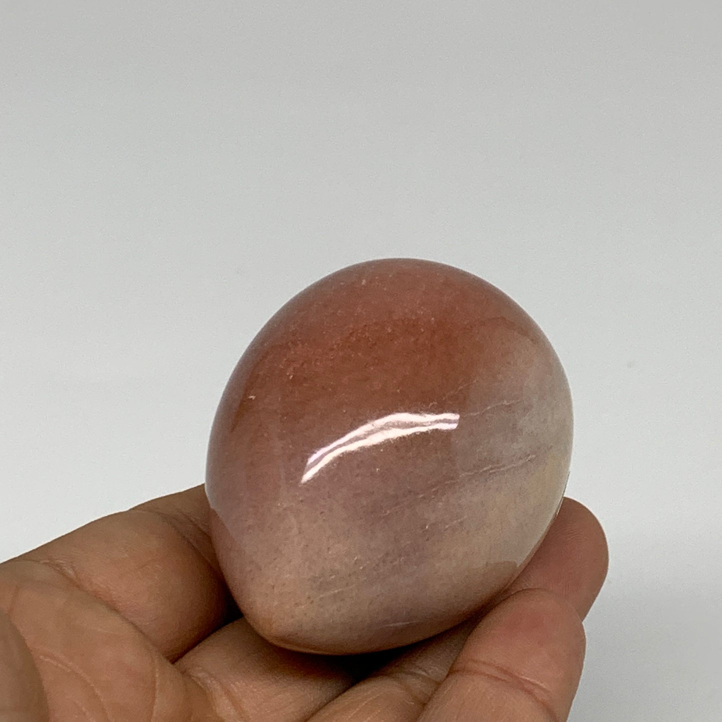 140g, 2.2"x1.7", Natural Red Aventurine Egg Polished Gemstone, B35340