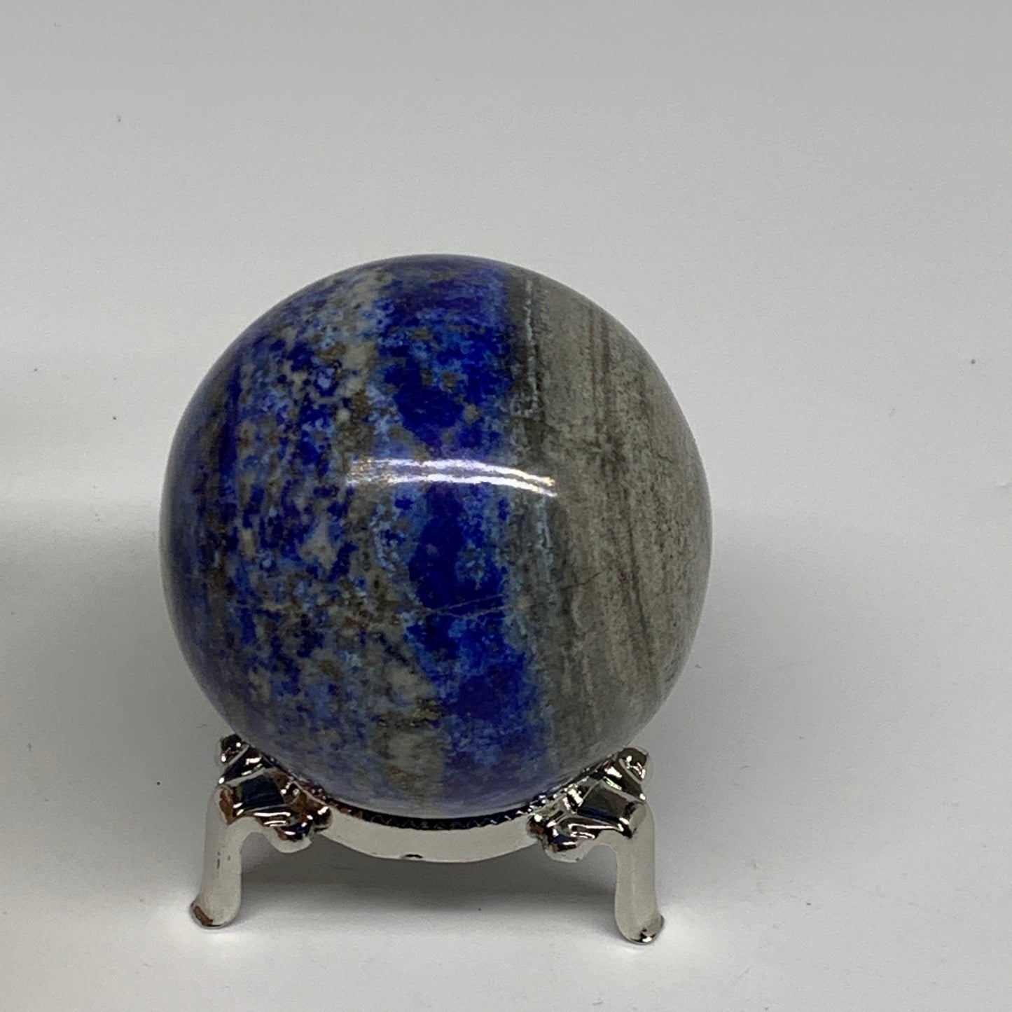 0.78 lbs, 2.4" (61mm), Lapis Lazuli Sphere Ball Gemstone @Afghanistan, B33214