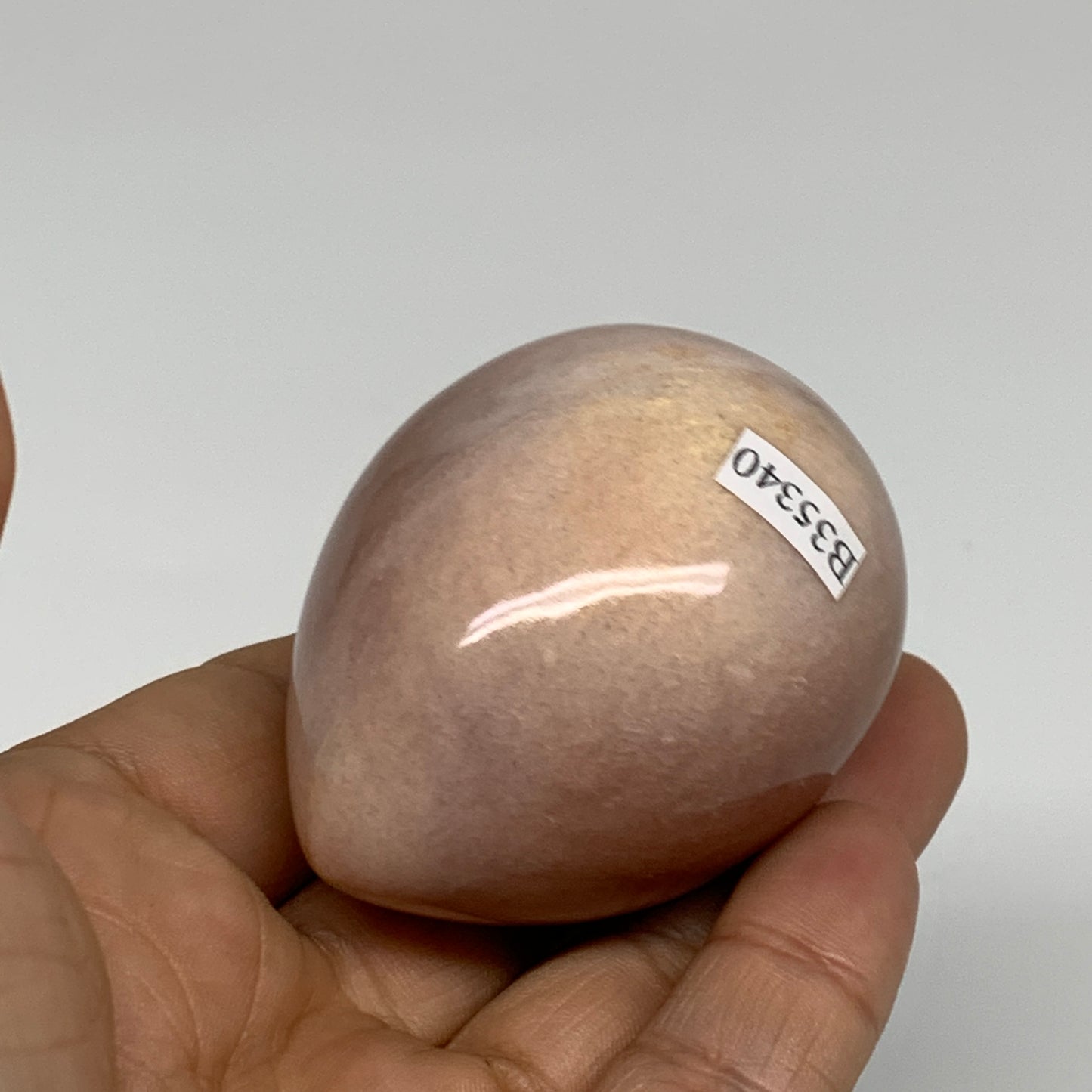 140g, 2.2"x1.7", Natural Red Aventurine Egg Polished Gemstone, B35340