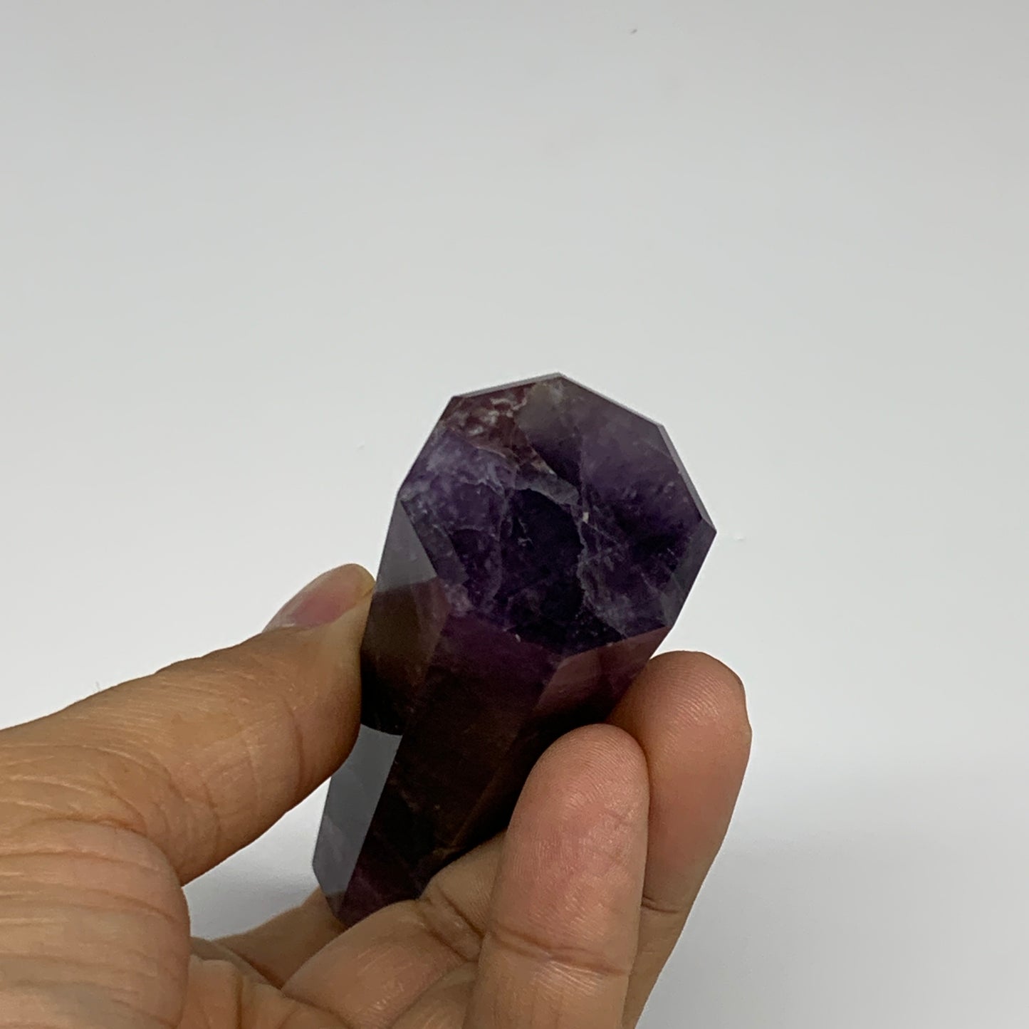 107.9g,  3.8"x1.1", Natural Amethyst Tower Point Obelisk @Brazil, B31233