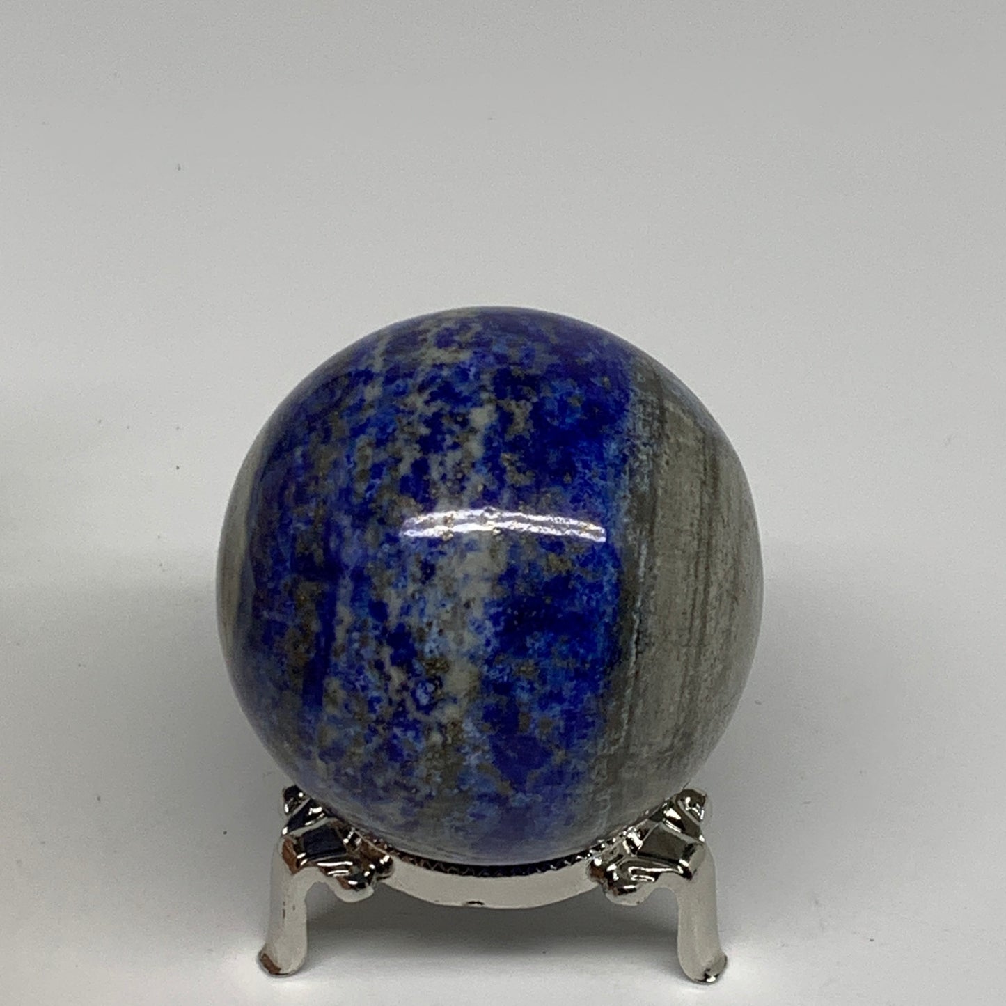 0.78 lbs, 2.4" (61mm), Lapis Lazuli Sphere Ball Gemstone @Afghanistan, B33214