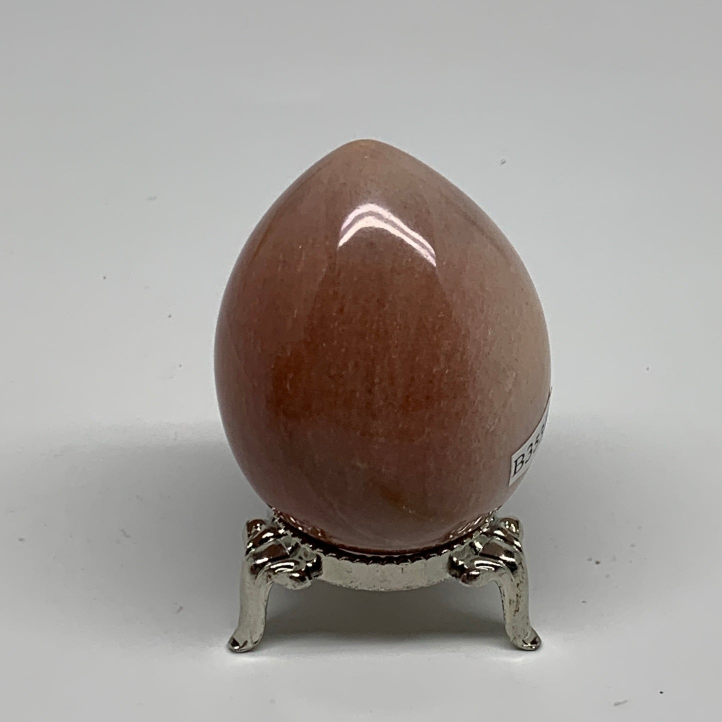 140g, 2.2"x1.7", Natural Red Aventurine Egg Polished Gemstone, B35340