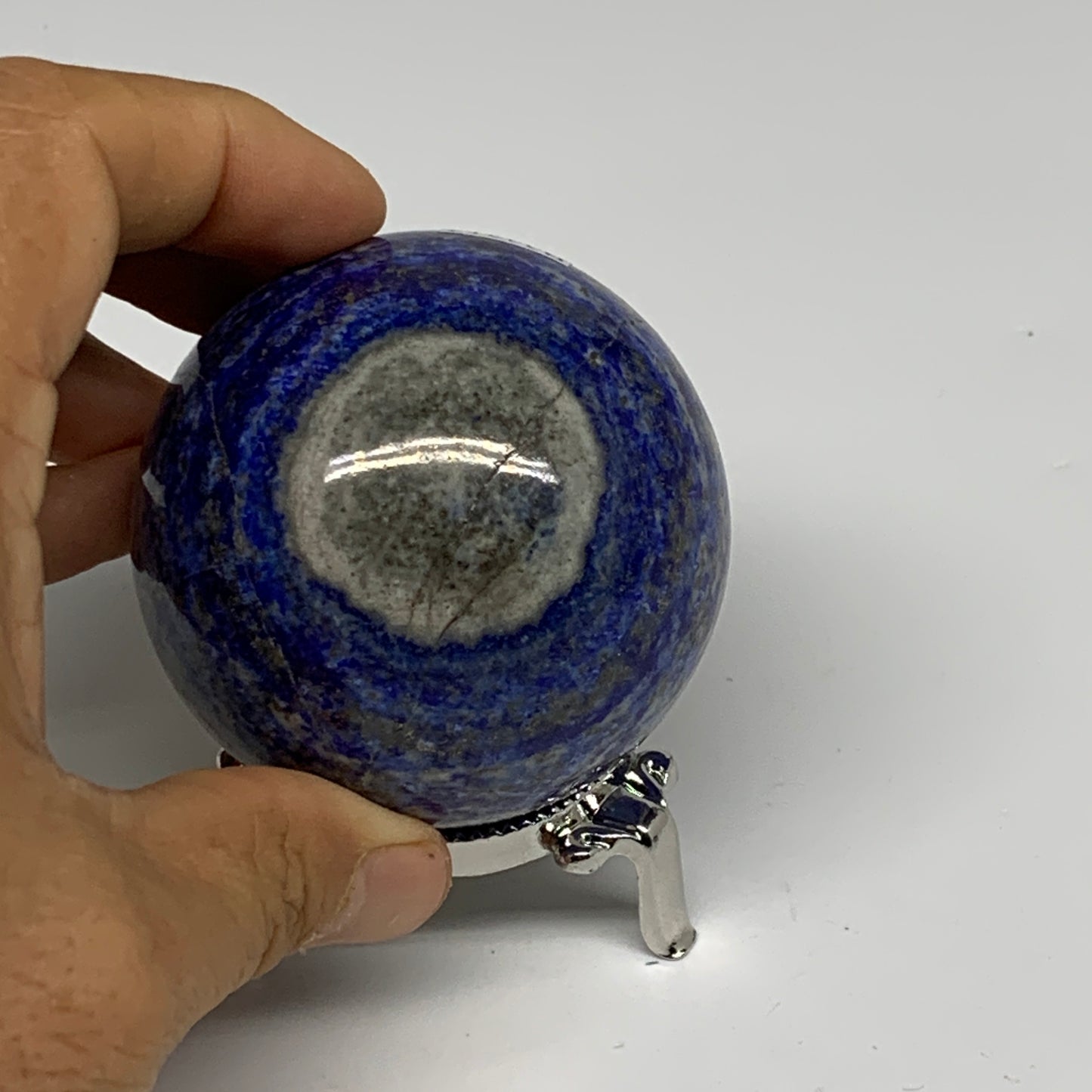 0.78 lbs, 2.4" (61mm), Lapis Lazuli Sphere Ball Gemstone @Afghanistan, B33214