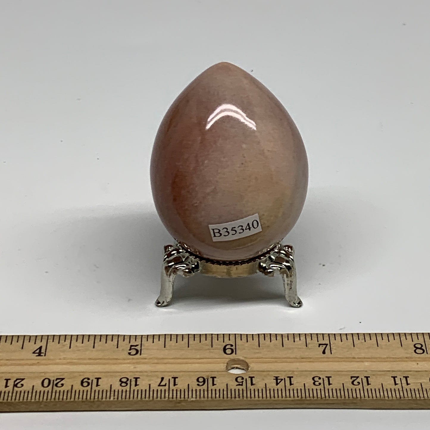 140g, 2.2"x1.7", Natural Red Aventurine Egg Polished Gemstone, B35340