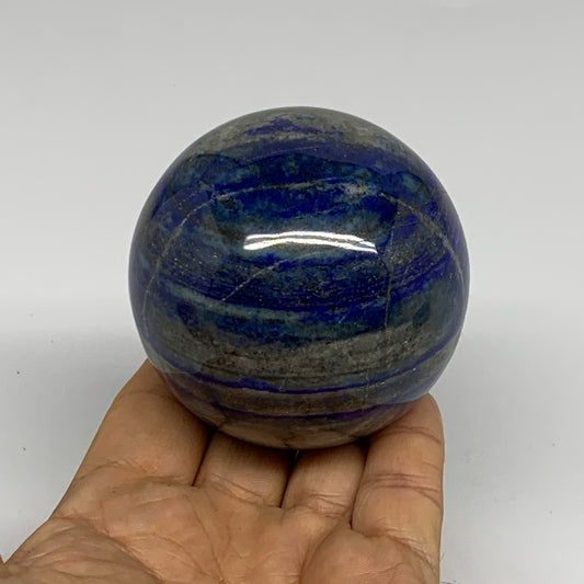 1.02 lbs, 2.6" (66mm), Lapis Lazuli Sphere Ball Gemstone @Afghanistan, B33215