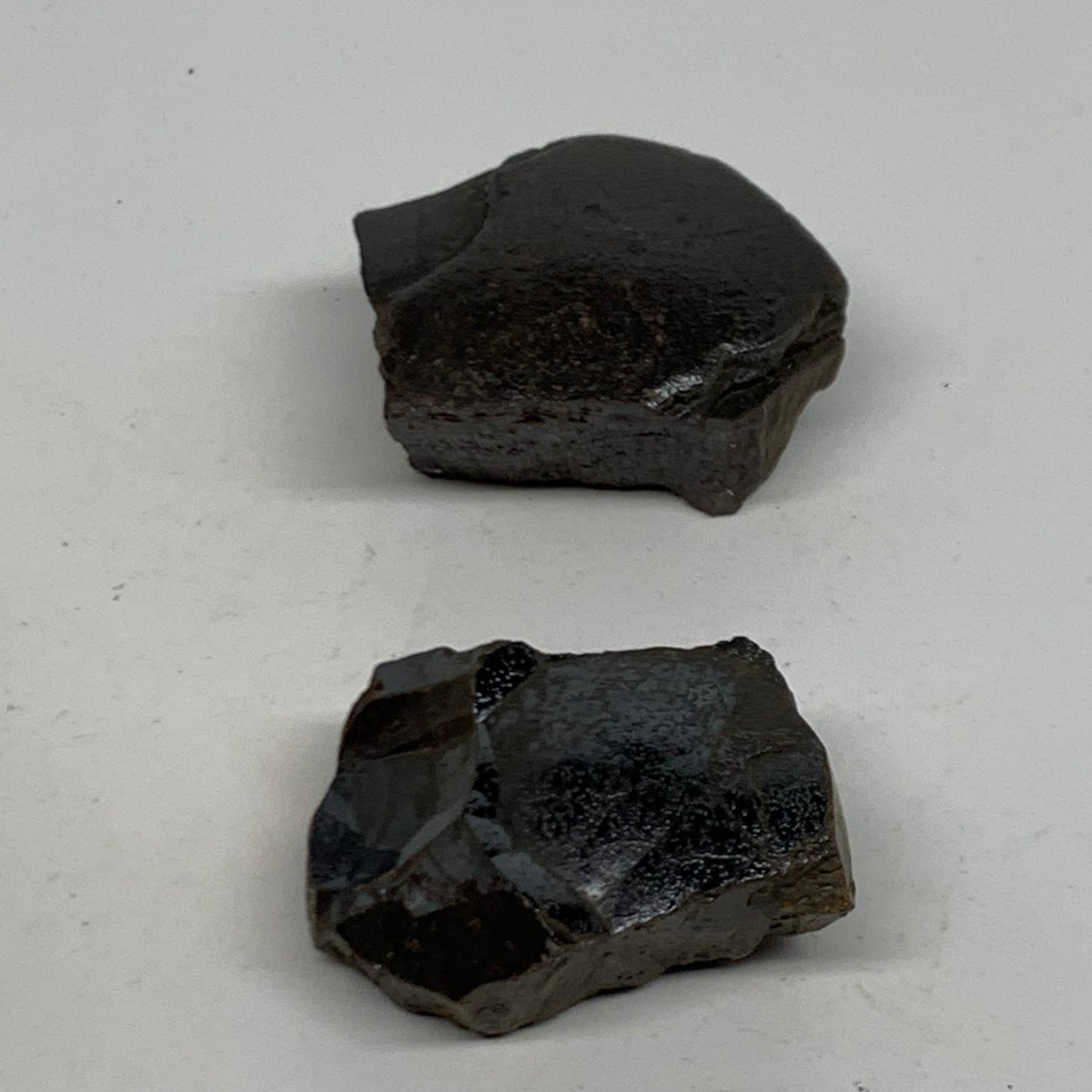 109.9g, 1.6" - 1.6", 2 pcs, Rough Hematite Botryoidal Mineral Crystal, B38461