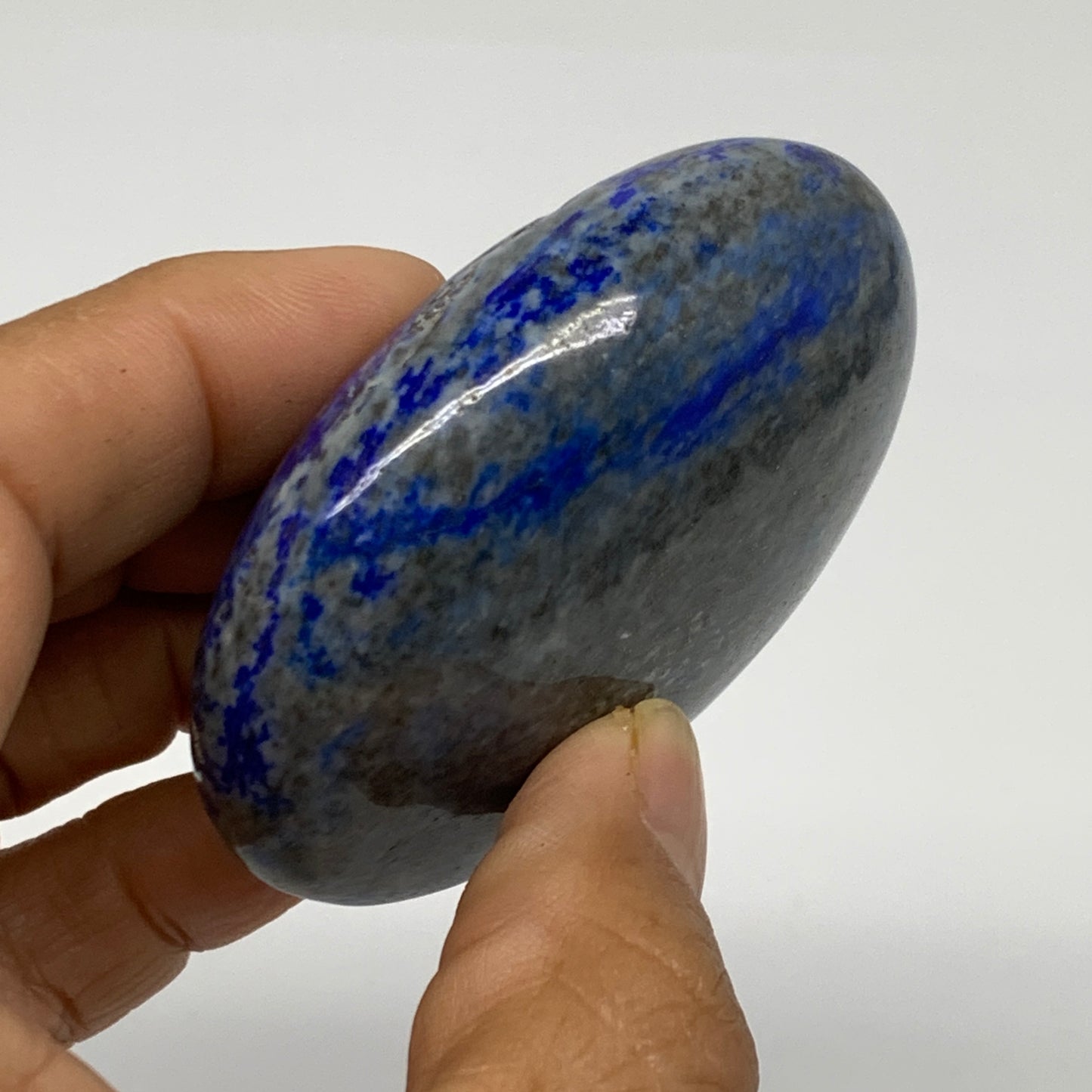 146.3g, 2.6"x2"x1", Natural Lapis Lazuli Palm Stone @Afghanistan, B36695