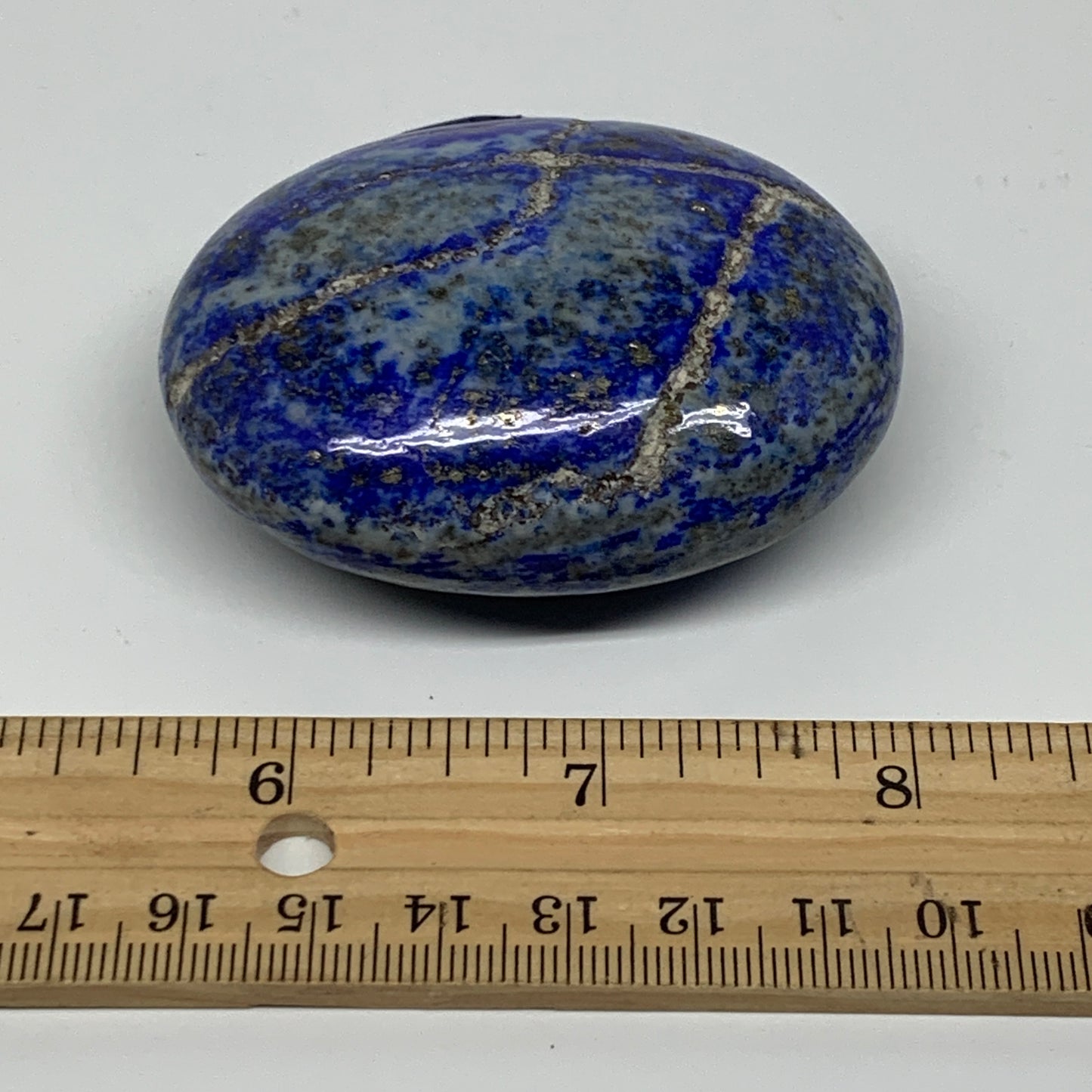 146.3g, 2.6"x2"x1", Natural Lapis Lazuli Palm Stone @Afghanistan, B36695